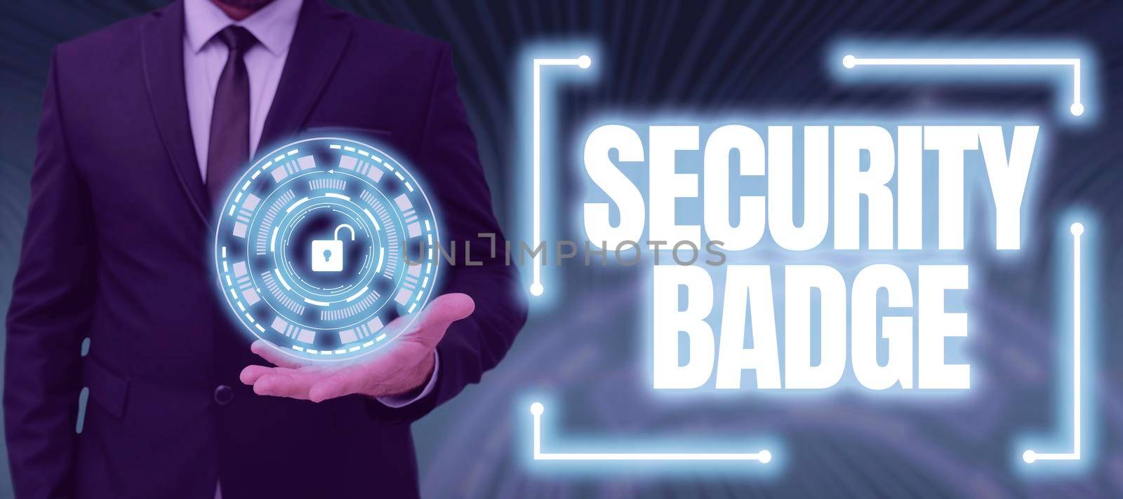Inspiration showing sign Security BadgeCredential used to gain accessed on the controlled area. Business showcase Credential used to gain accessed on the controlled area Man Holding Tablet With Graph And Pen Which Points On Arrow Up. by nialowwa