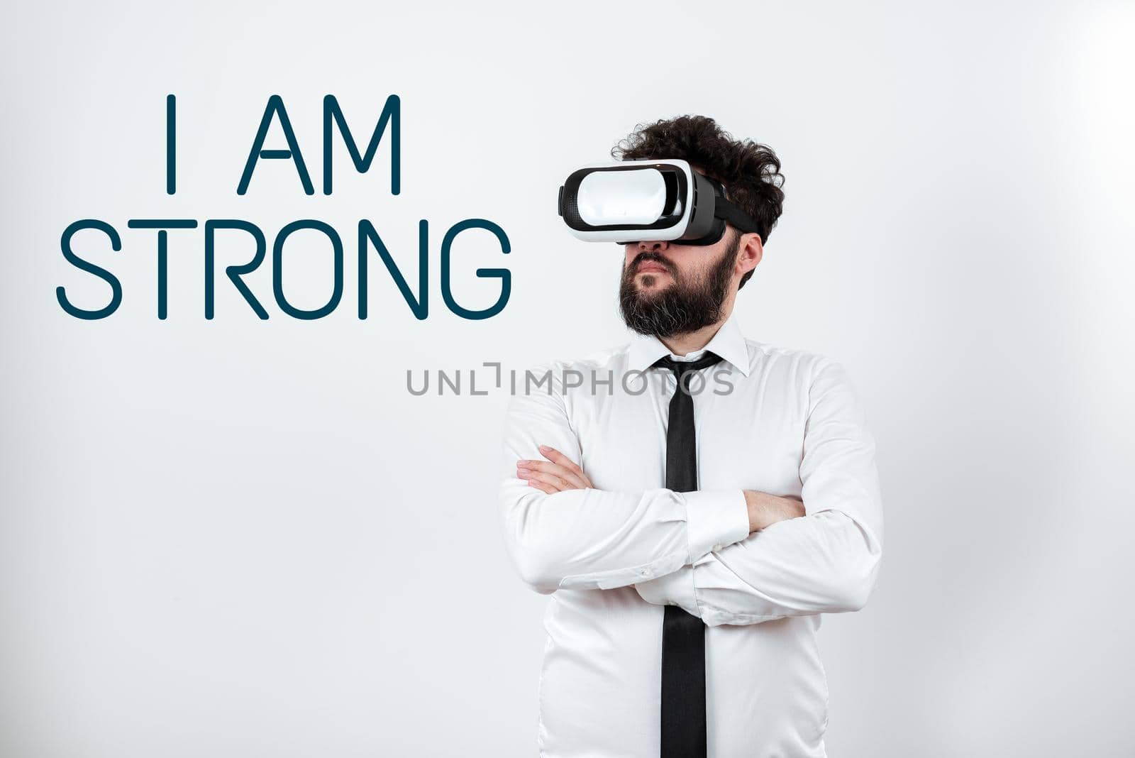 Hand writing sign I Am Strong, Business approach Have great strength being healthy powerful achieving everything Important Message Presented On Notebook On Desk With Vintage Camera.