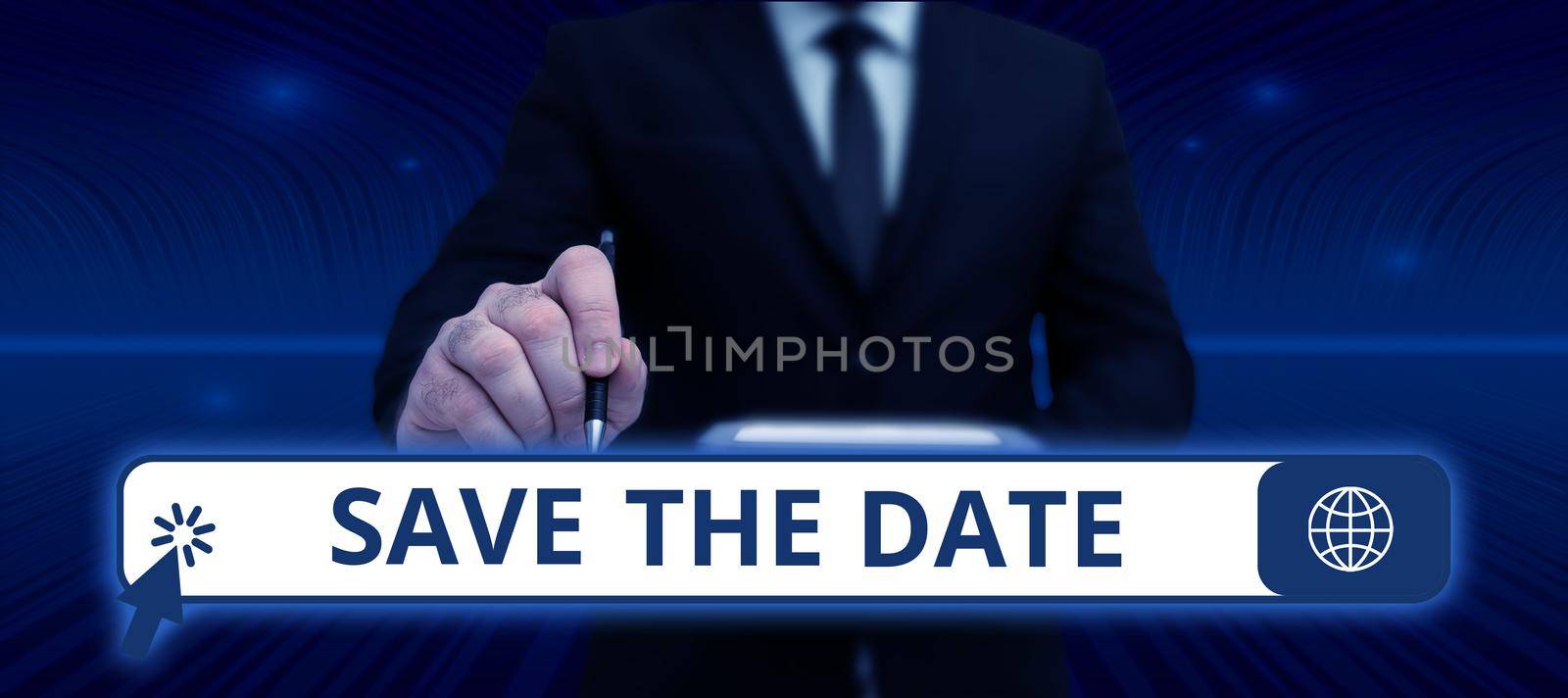 Conceptual caption Save The Date, Word for Systematized events Scheduled activity Recorded Filed