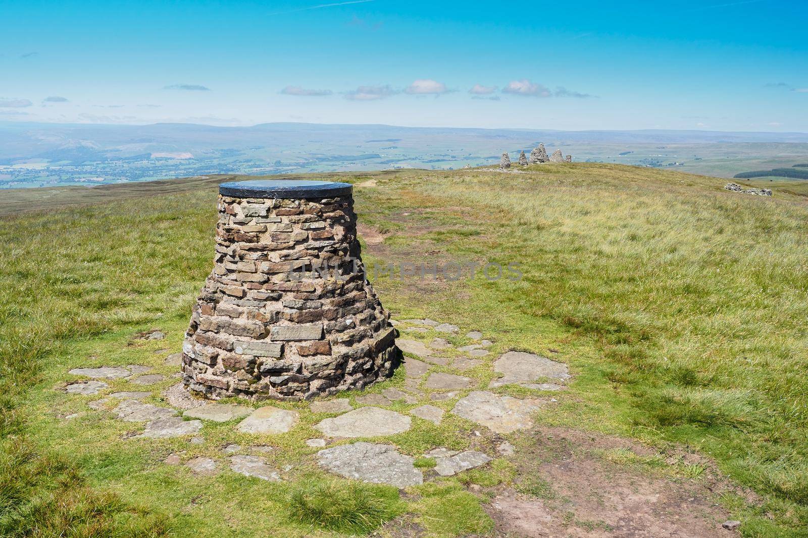 View of topograph, Hartley Fell, to Nine Standards Rigg, North Pennines, Cumbria by PhilHarland