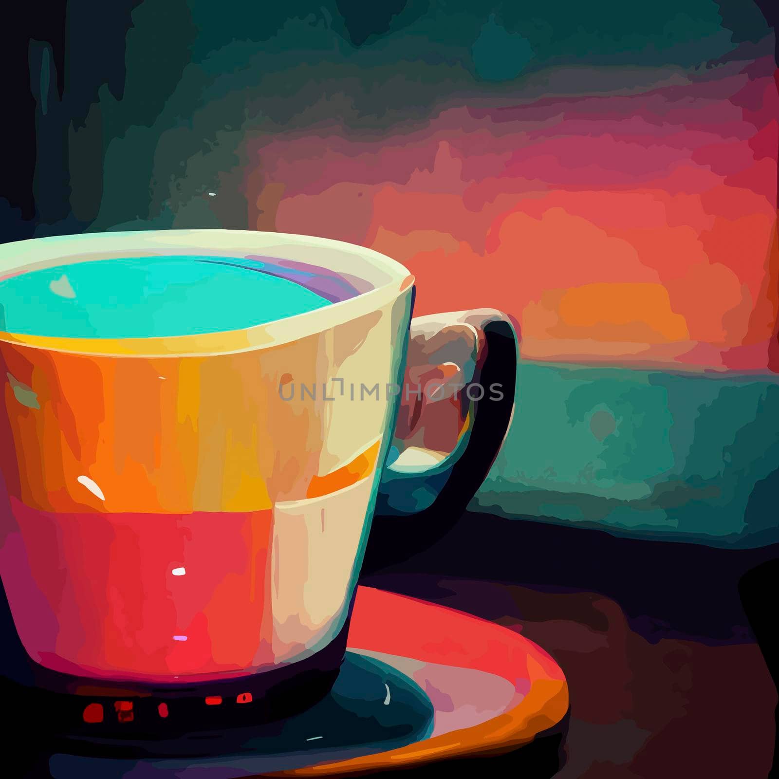 coffee cup illustration. i love coffee illustration.