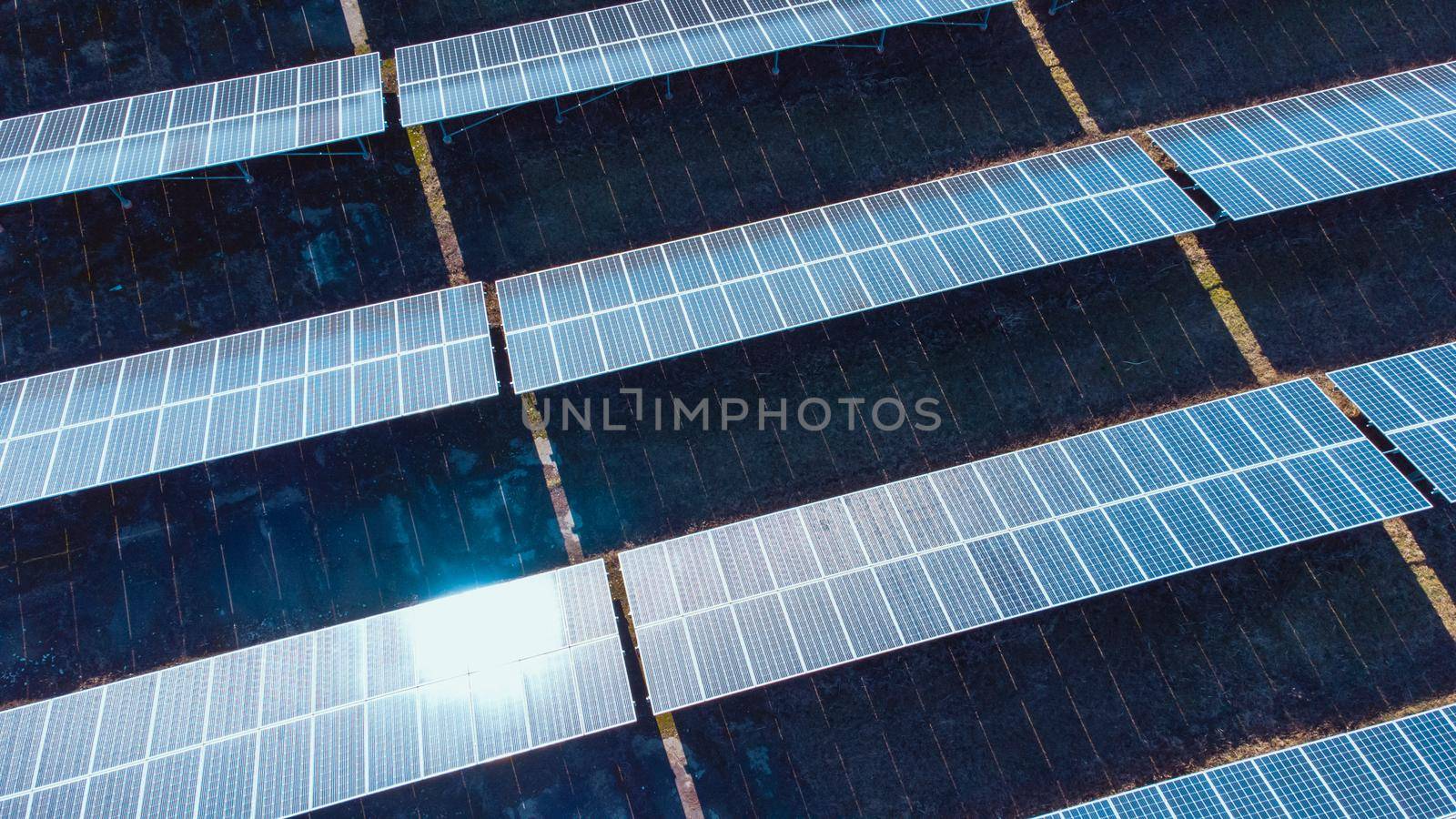 Photovoltaic power station. Solar panel, photovoltaic, alternative electricity source - concept of sustainable resources download photo