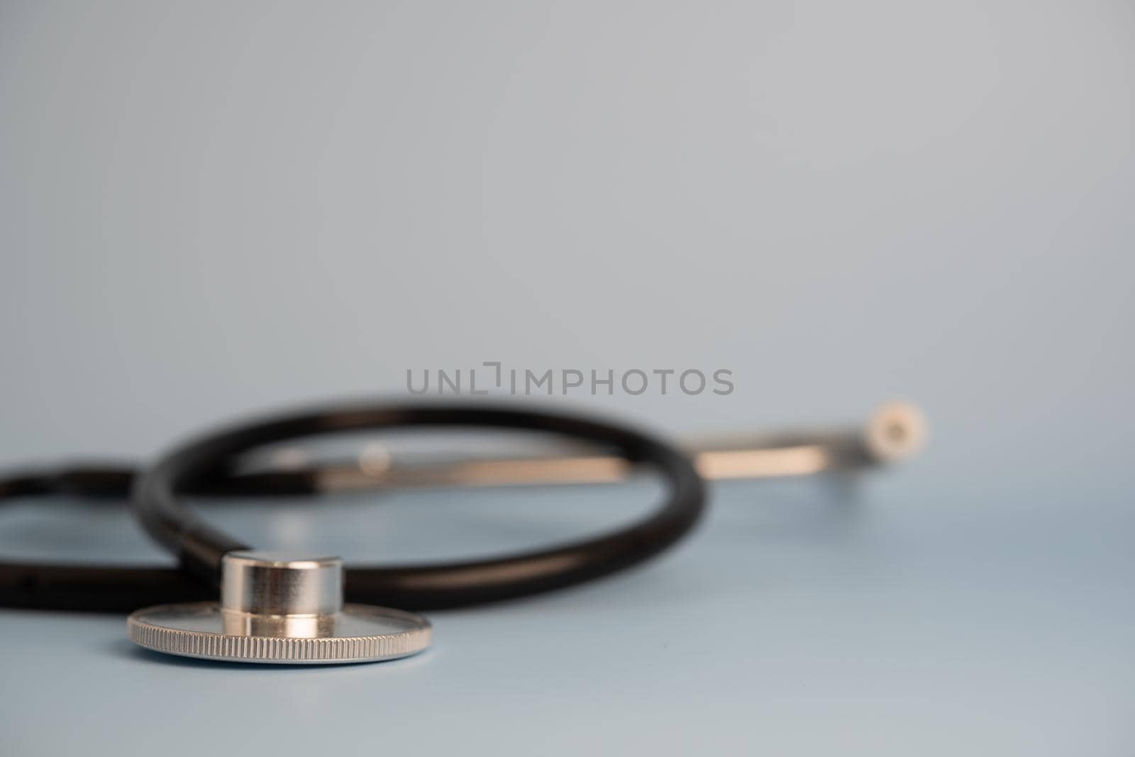 medical stethoscope on background health care background.