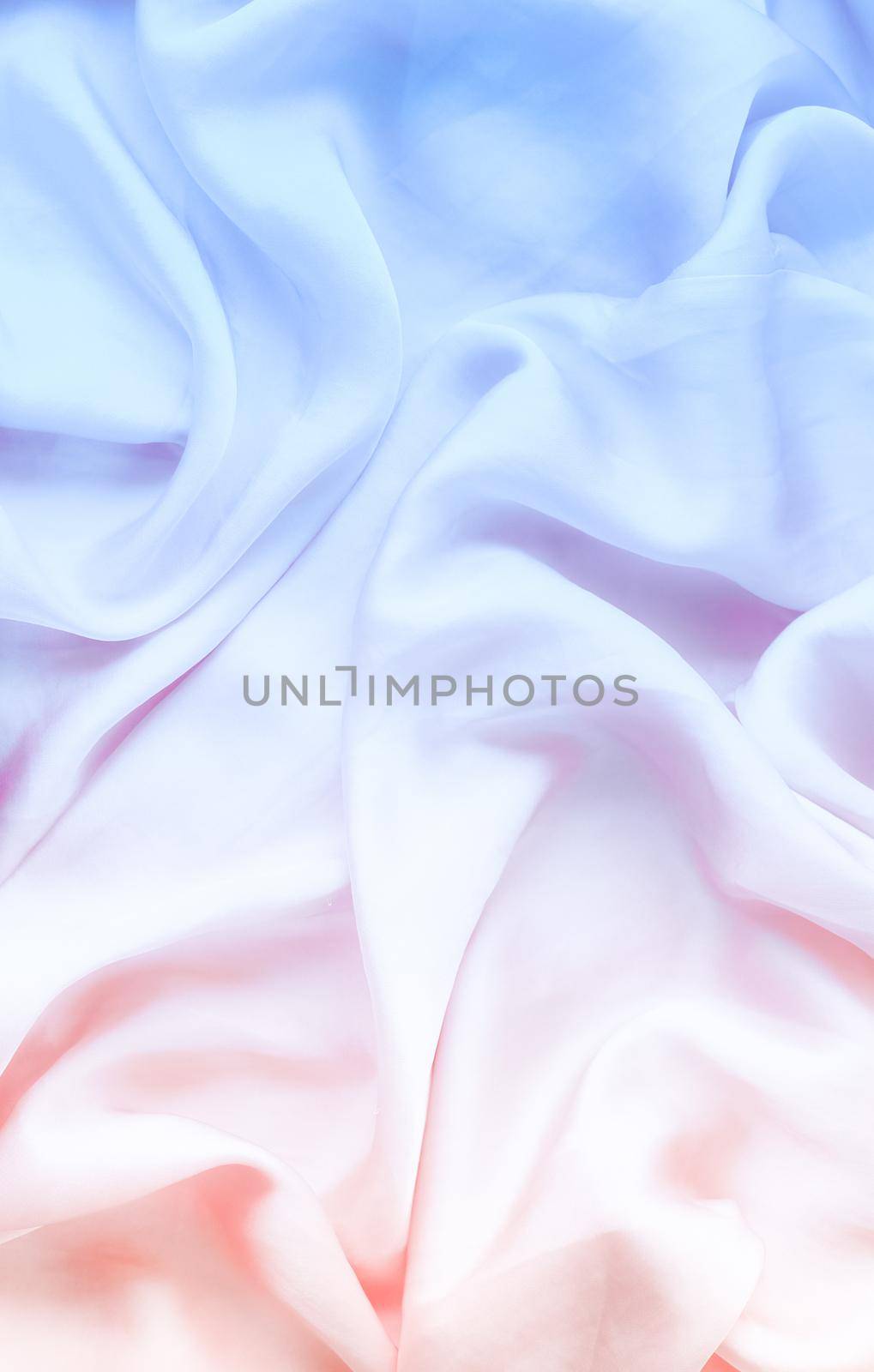 Neon soft silk waves, flatlay - elegant fabric textures, abstract backgrounds and modern pastel colours concept. Feel the sense of timeless luxury