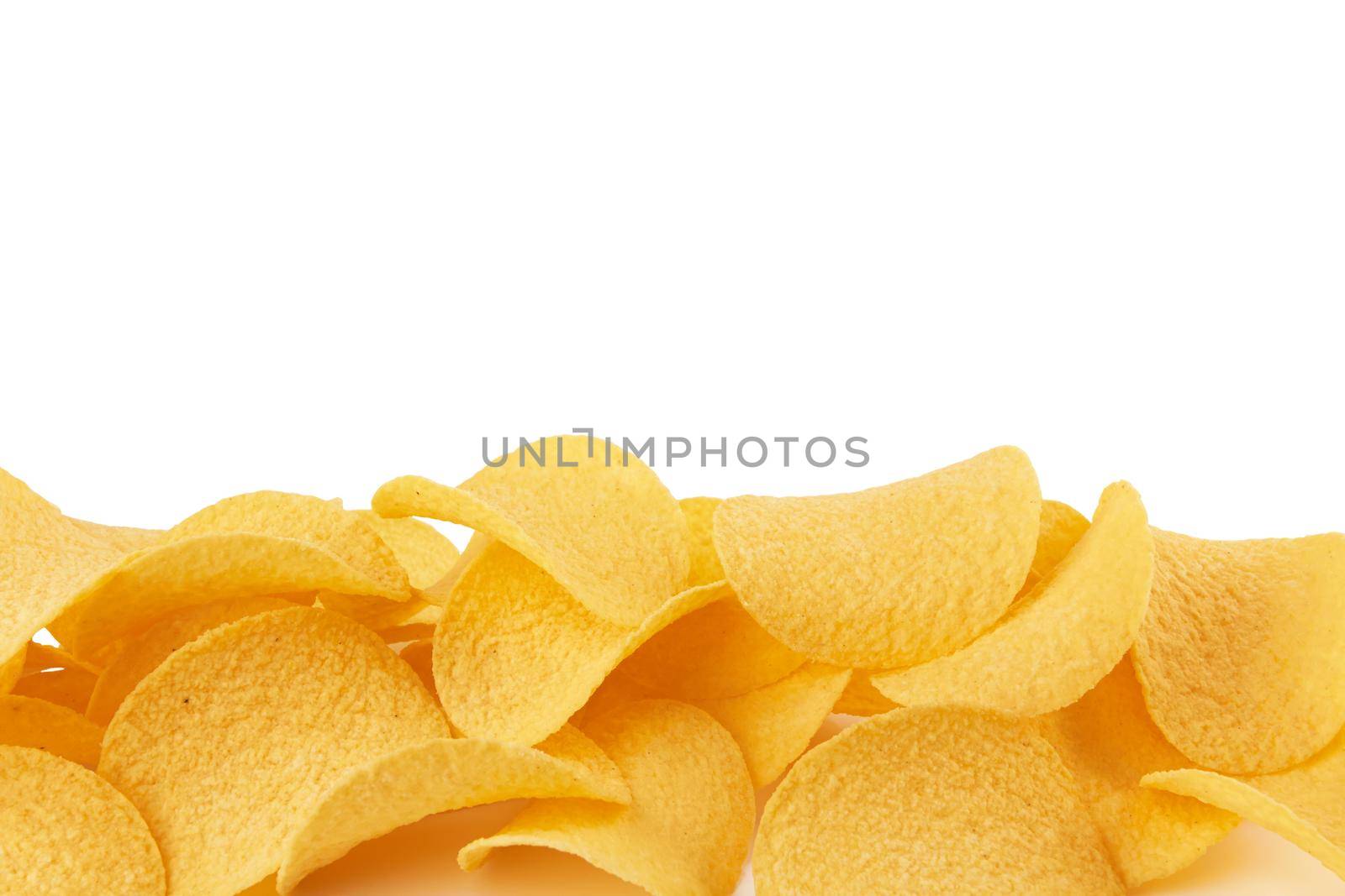 Potato chips isolated by pioneer111