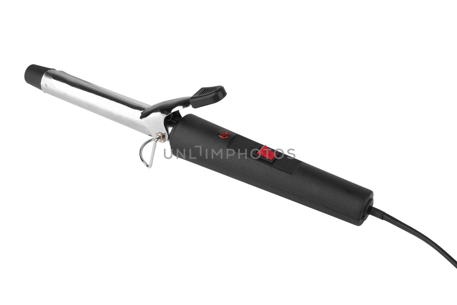 Curling iron isolated on a white background