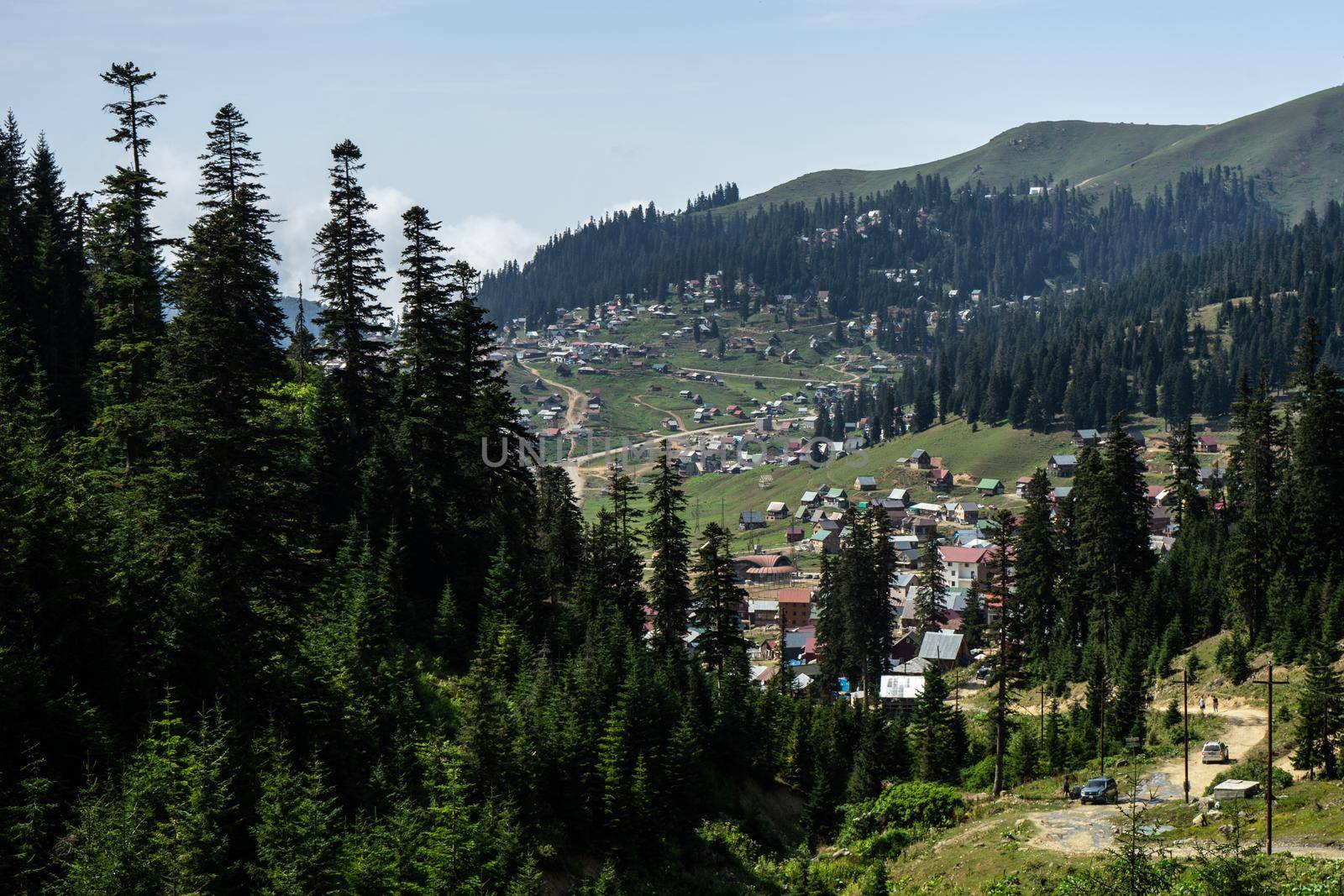 Caucasus mountain in georgian region Guria by Elet