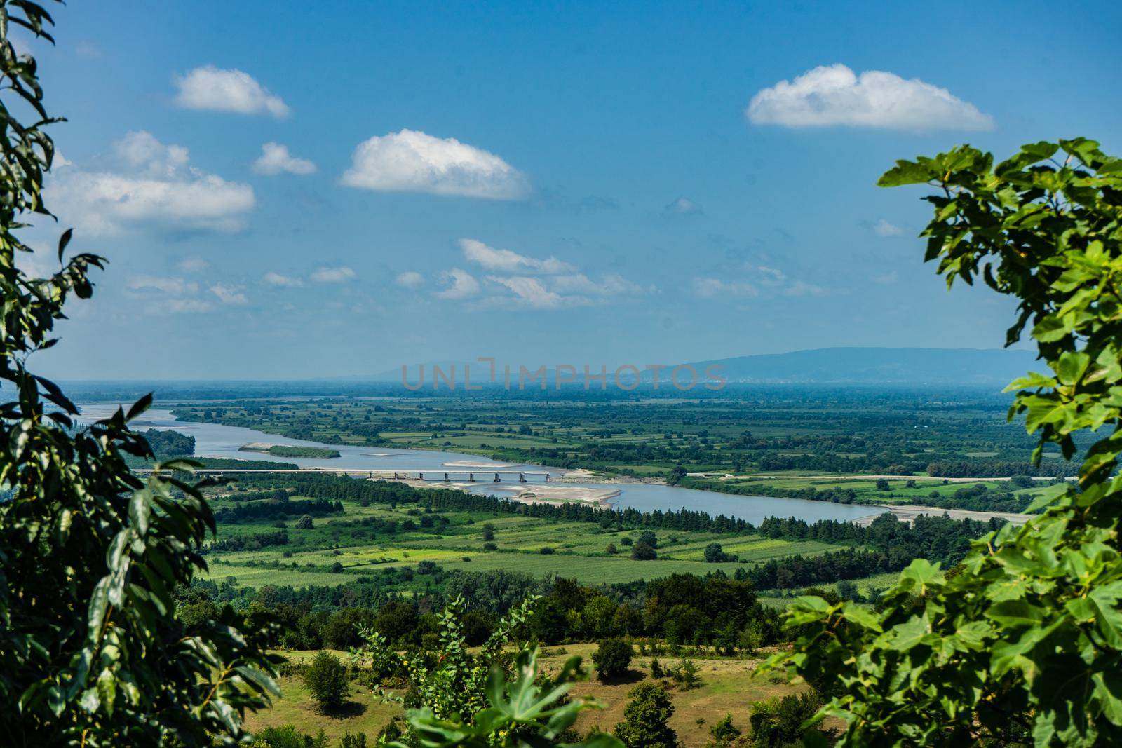 View from the road to the mountain part of Guria to Rioni river