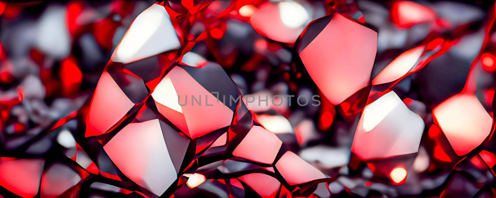 3D render abstract texture of the crystal vine work shines. Abstract background texture design, bright poster, banner