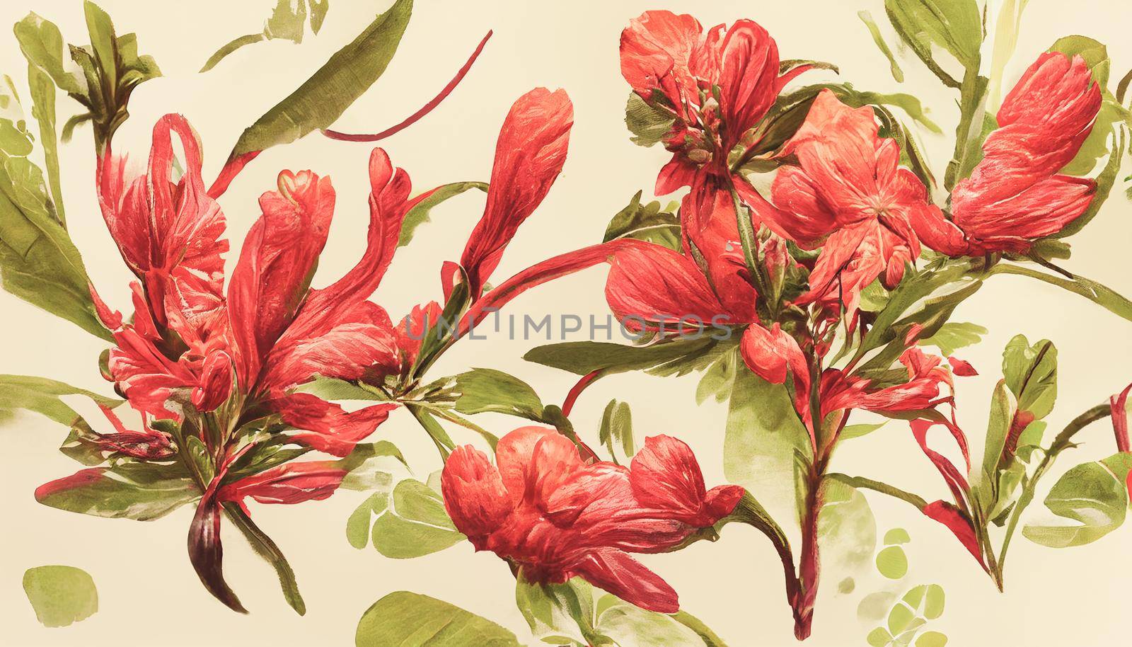 3D illustration Liberty Flower Pattern Floral Background Design For Fashion Wallpapers Print A Lot Of Different Flowers On The Field Liberty Style Millefleurs