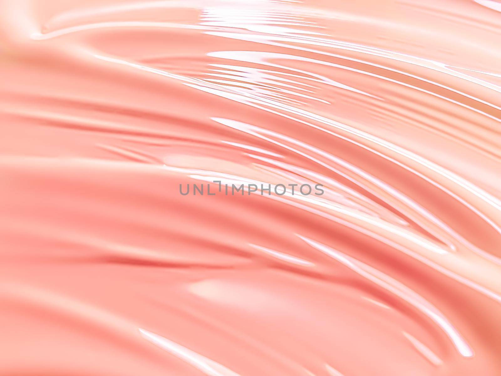 Glossy coral cosmetic texture as beauty make-up product background, skincare cosmetics and luxury makeup brand design by Anneleven