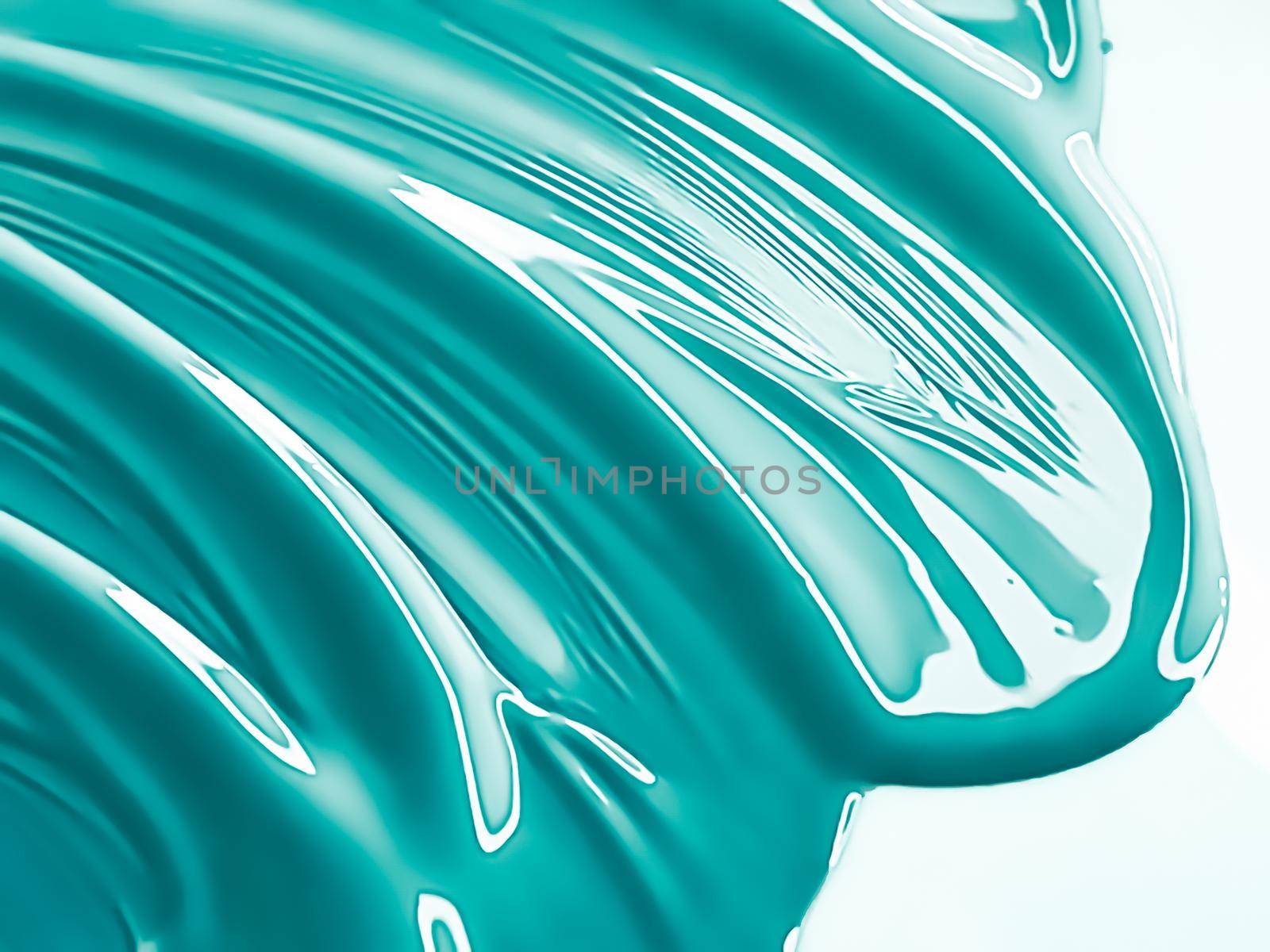 Glossy green cosmetic texture as beauty make-up product background, cosmetics and luxury makeup brand design concept