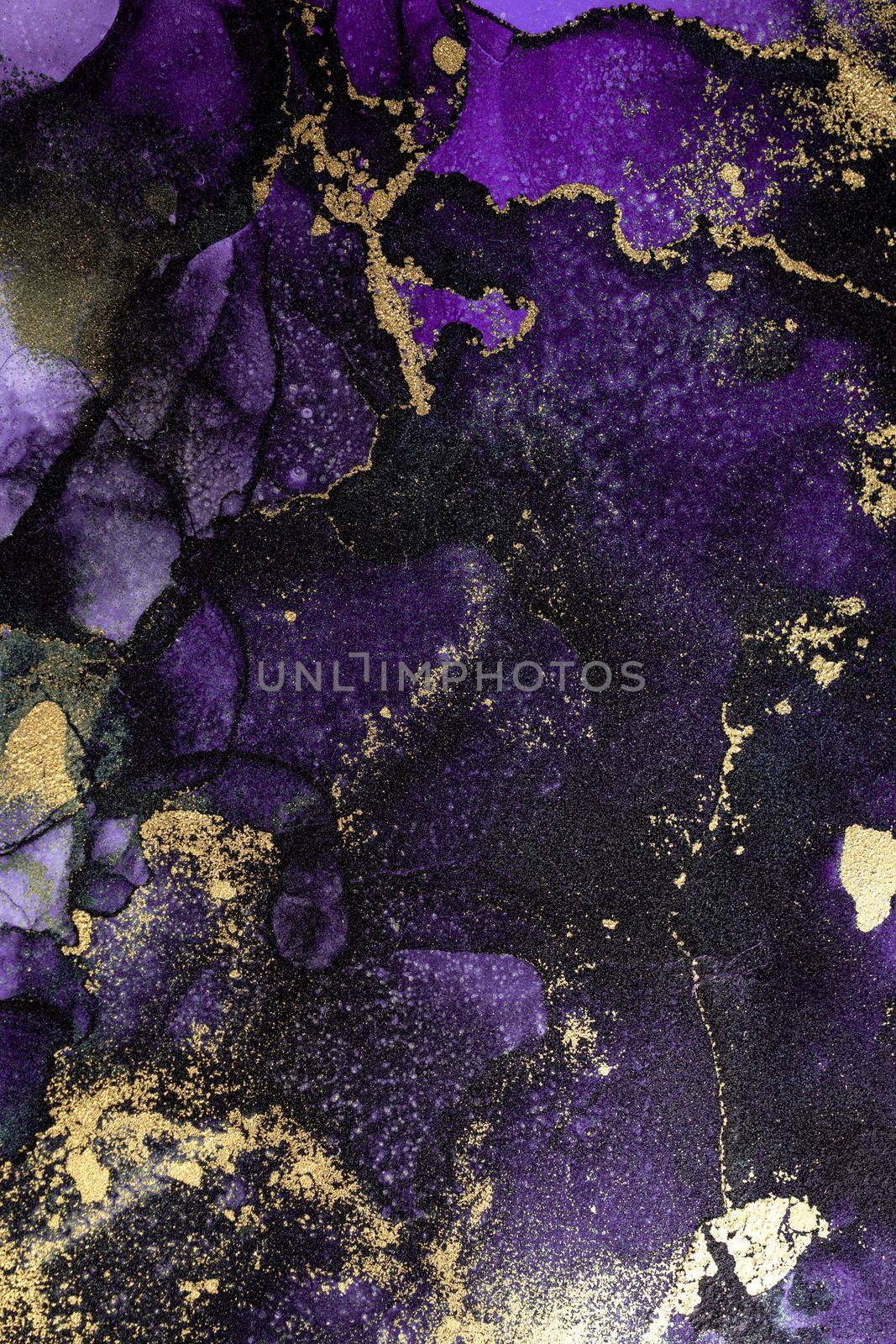 Marble ink abstract art from exquisite original painting for abstract background . Painting was painted on high quality paper texture to create smooth marble background pattern of kintsuki ink art .