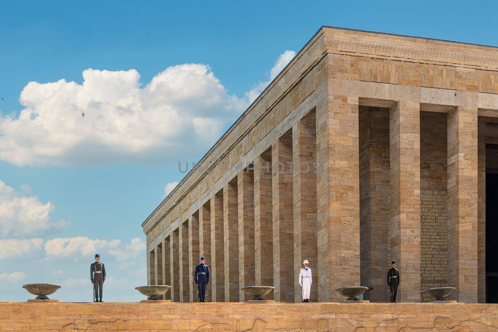 Ankara, Turkey - July 05, 2022: Anitkabir, located in Ankara, is the mausoleum of Mustafa Kemal Atatürk, the founder of the Turkish Republic.