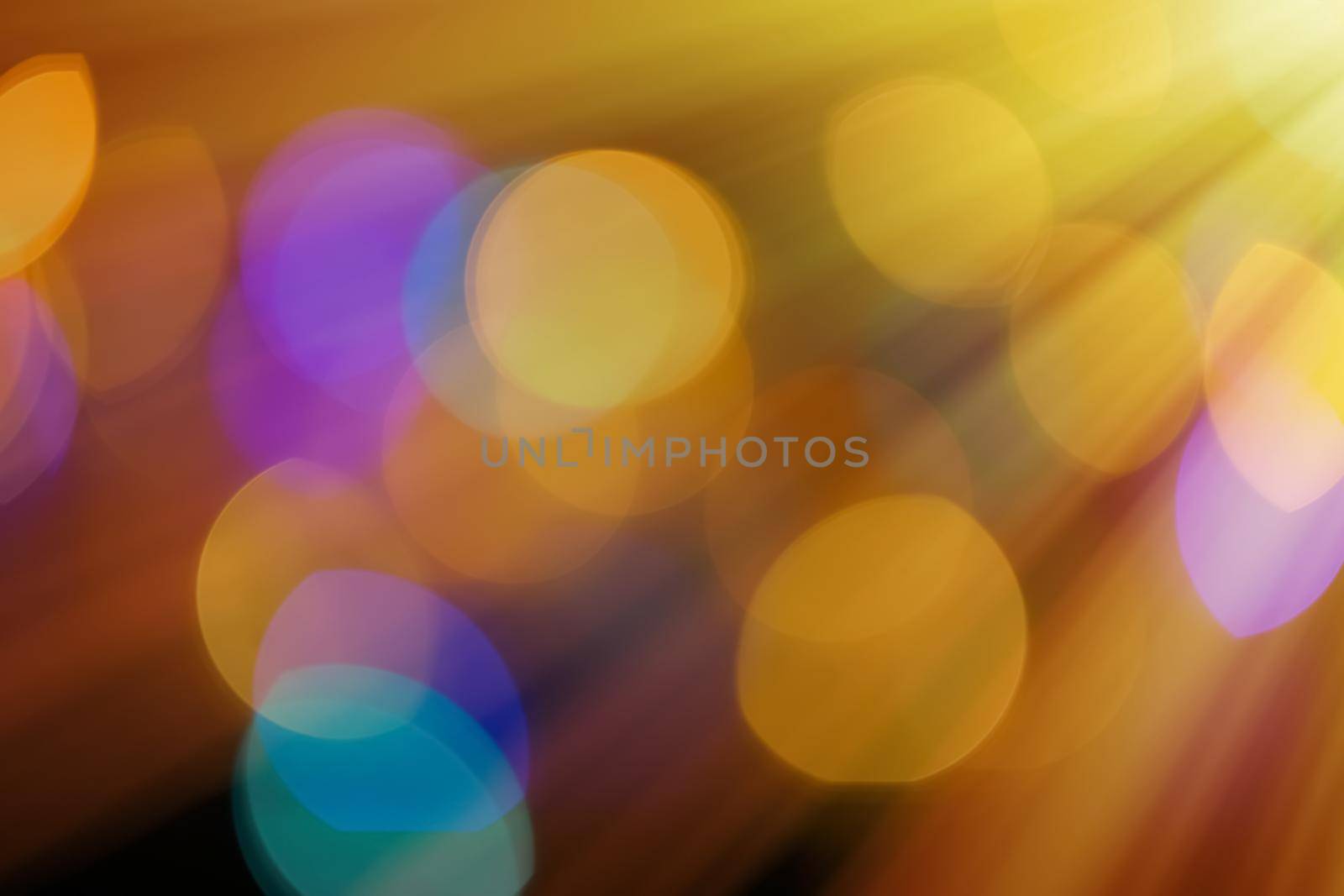 Abstract background, bokeh overlay defocused design concept - Light beams and sun flares