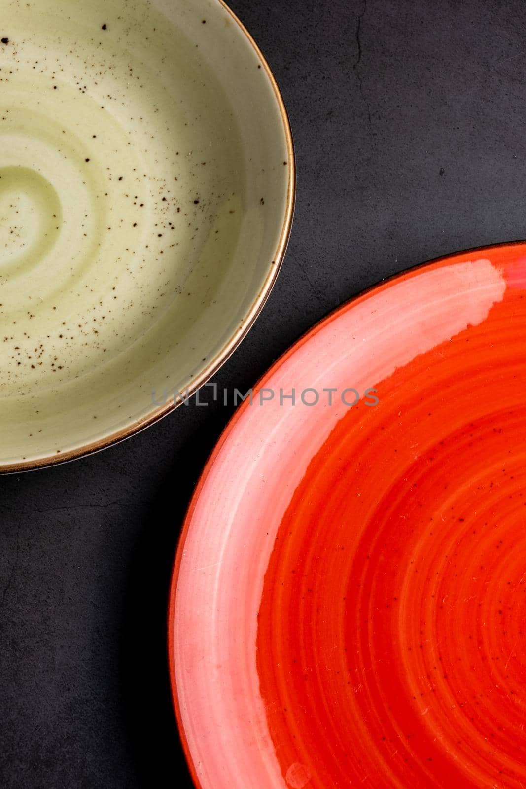 two colorful plates by Sonat