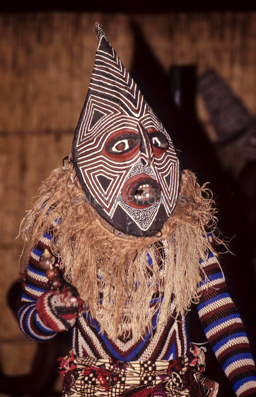 Zulu tribal dance show, Victoria Falls, Zimbabwe, Africa