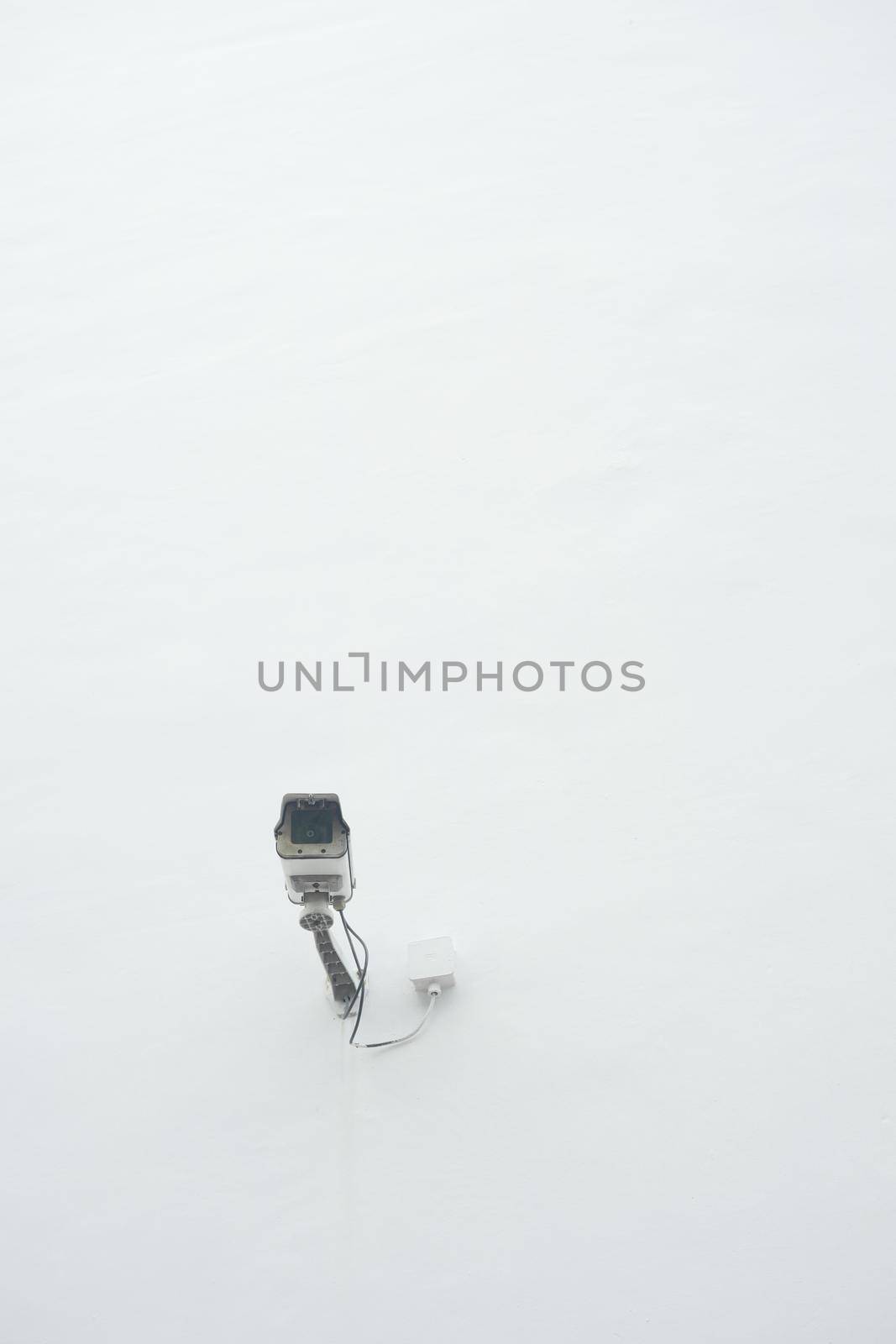 CCTV security camera operating outdoor ,
