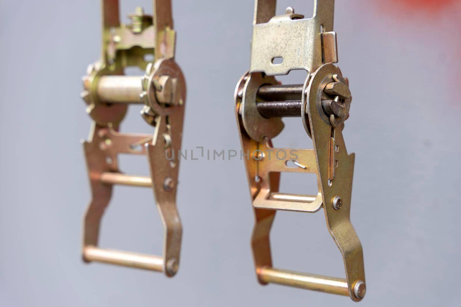 metal buckles on belts straps with ratchets for fixing cargo by audiznam2609