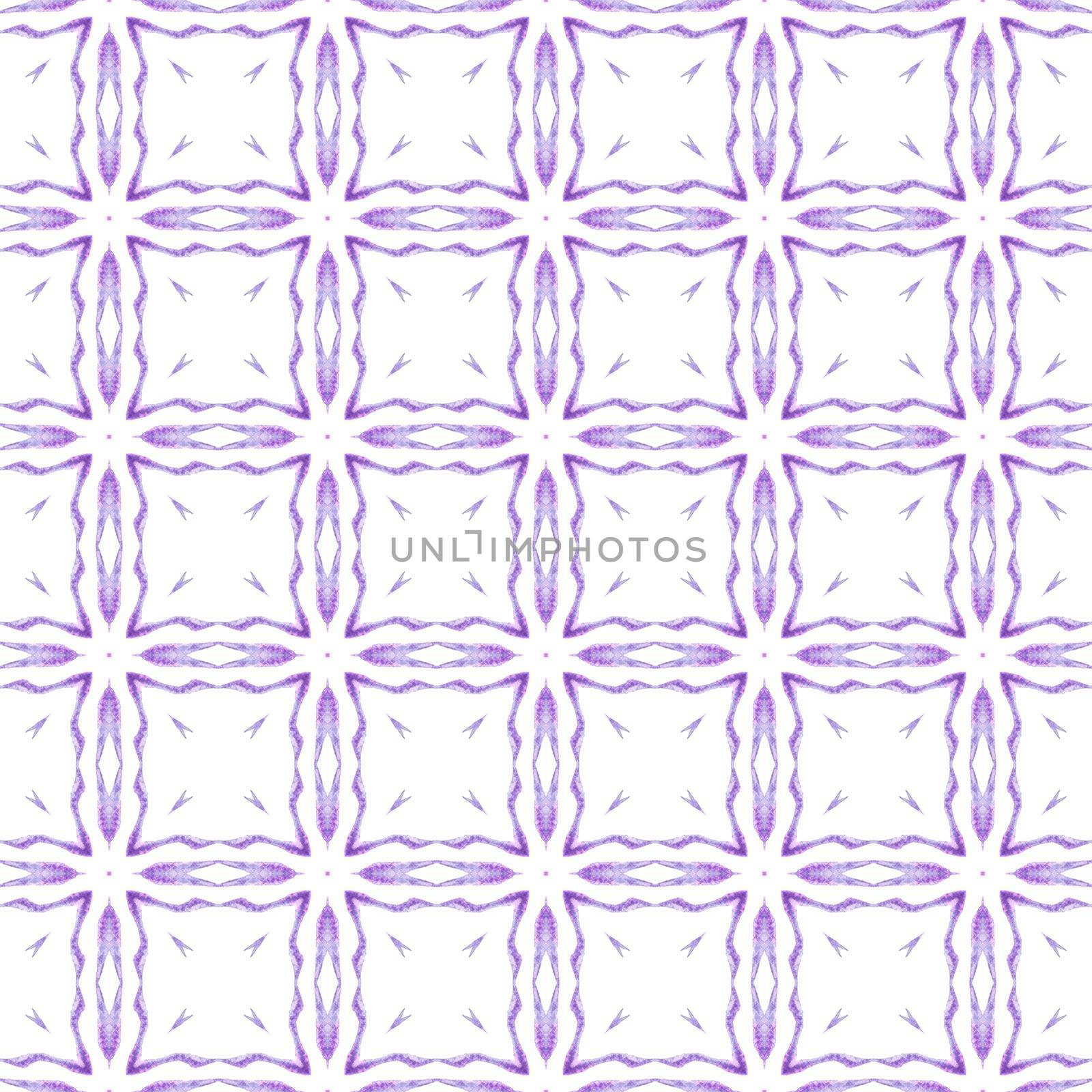 Organic tile. Purple quaint boho chic summer design. Textile ready excellent print, swimwear fabric, wallpaper, wrapping. Trendy organic green border.
