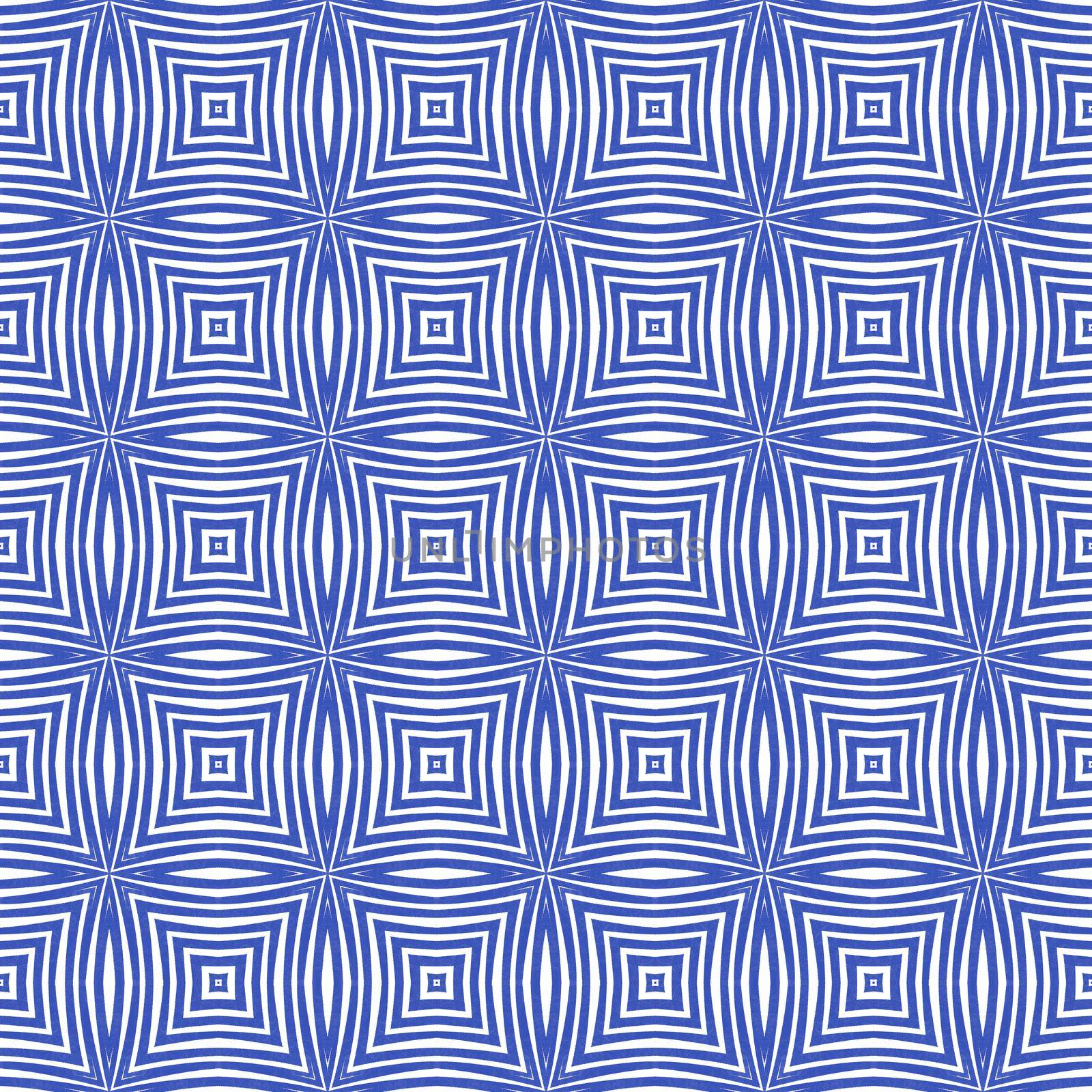 Chevron stripes design. Indigo symmetrical by beginagain