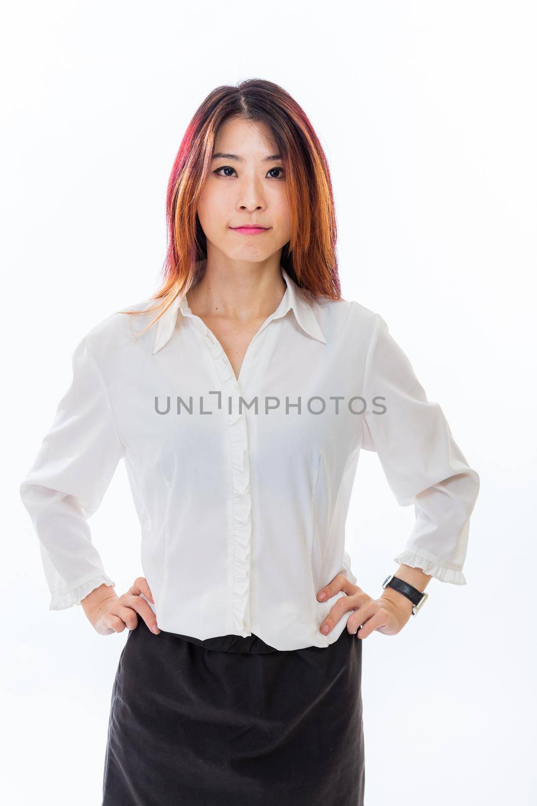 Asian Chinese businesswoman in casual business clothing