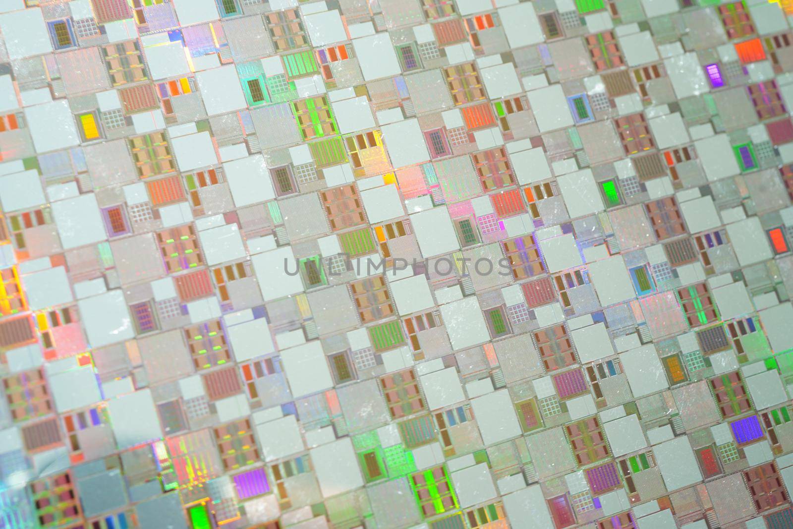 Silicon wafer for manufacturing semiconductor of integrated circuit.