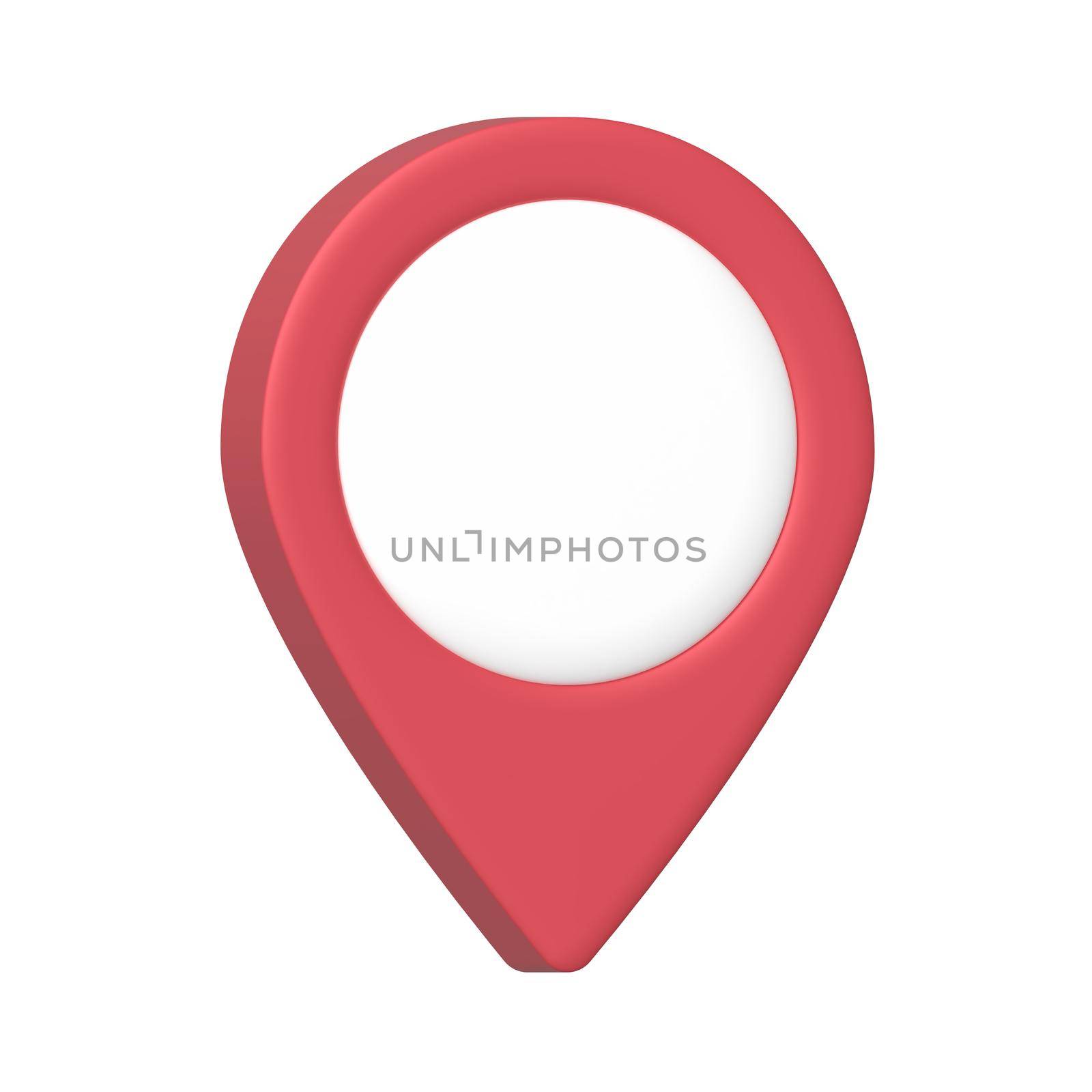 Realistic 3D Location Map pin illustration. Gps pointer markers for route destination isolated on white background.