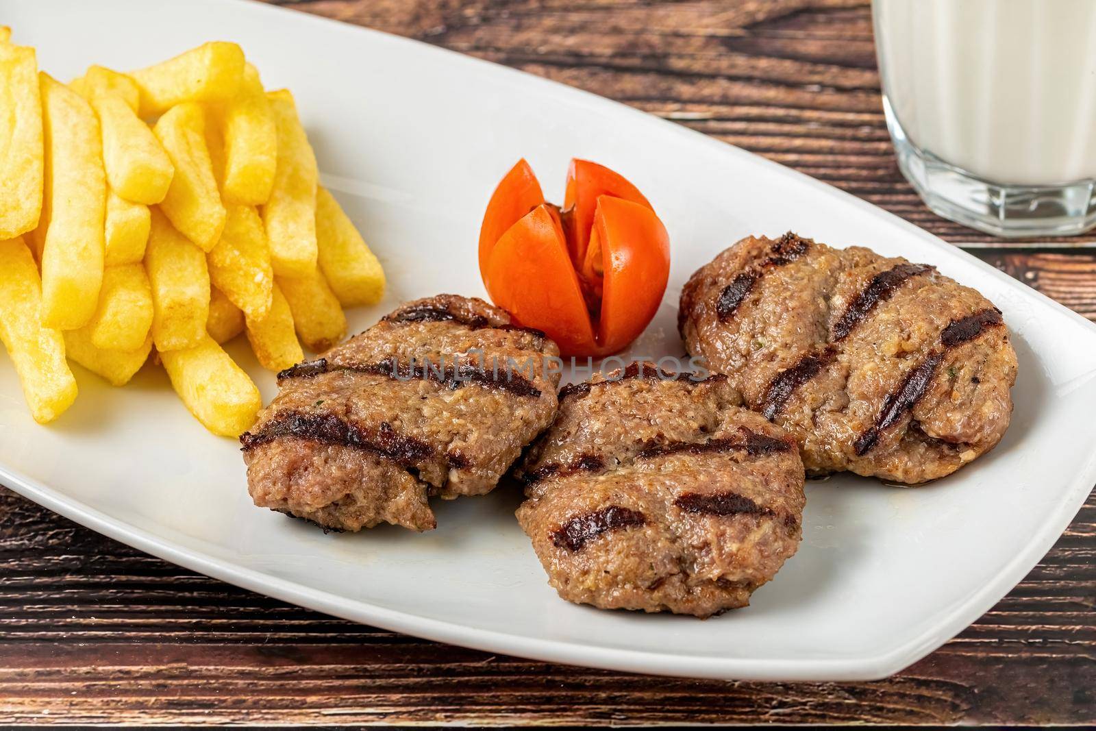 Turkish meatball traditional kofte. Spicy meatballs Kebab or Kebap