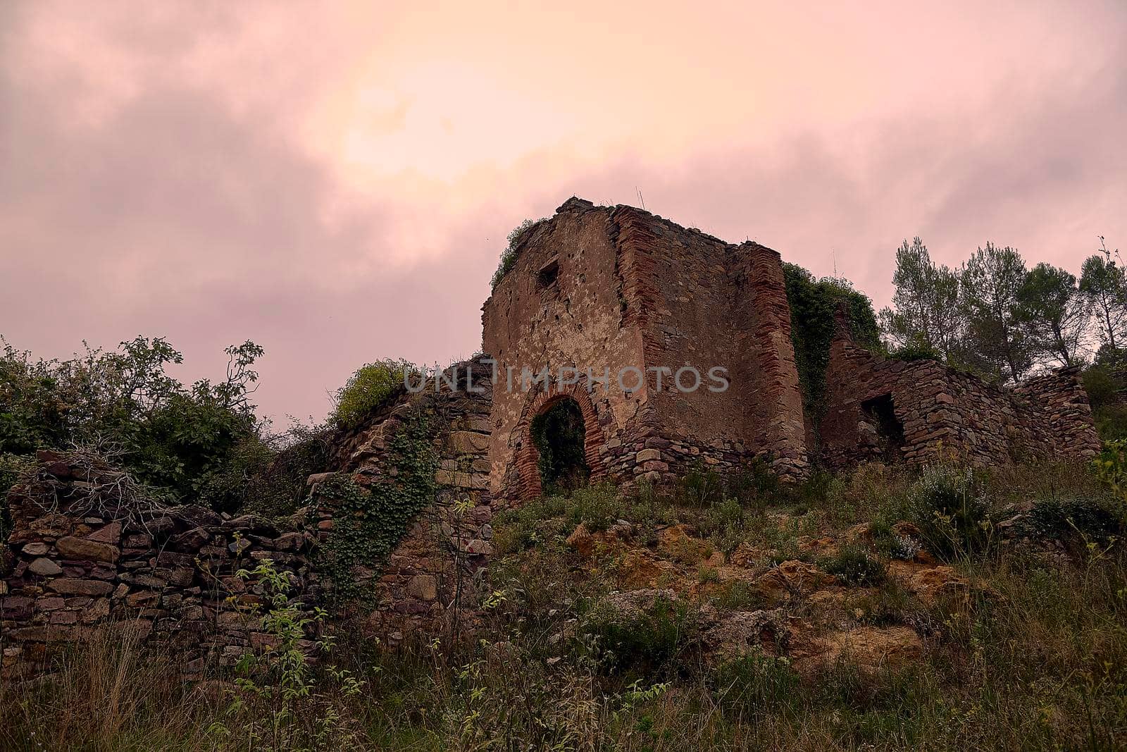 Jinquer, Castellon Spain. Adoned and destroyed church on a mountain by raul_ruiz
