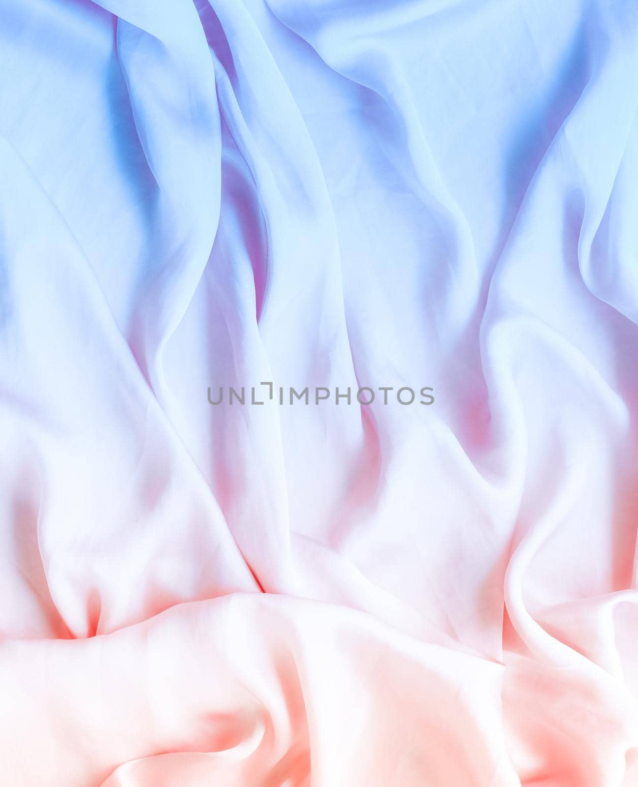 Neon soft silk waves, flatlay - elegant fabric textures, abstract backgrounds and modern pastel colours concept. Feel the sense of timeless luxury