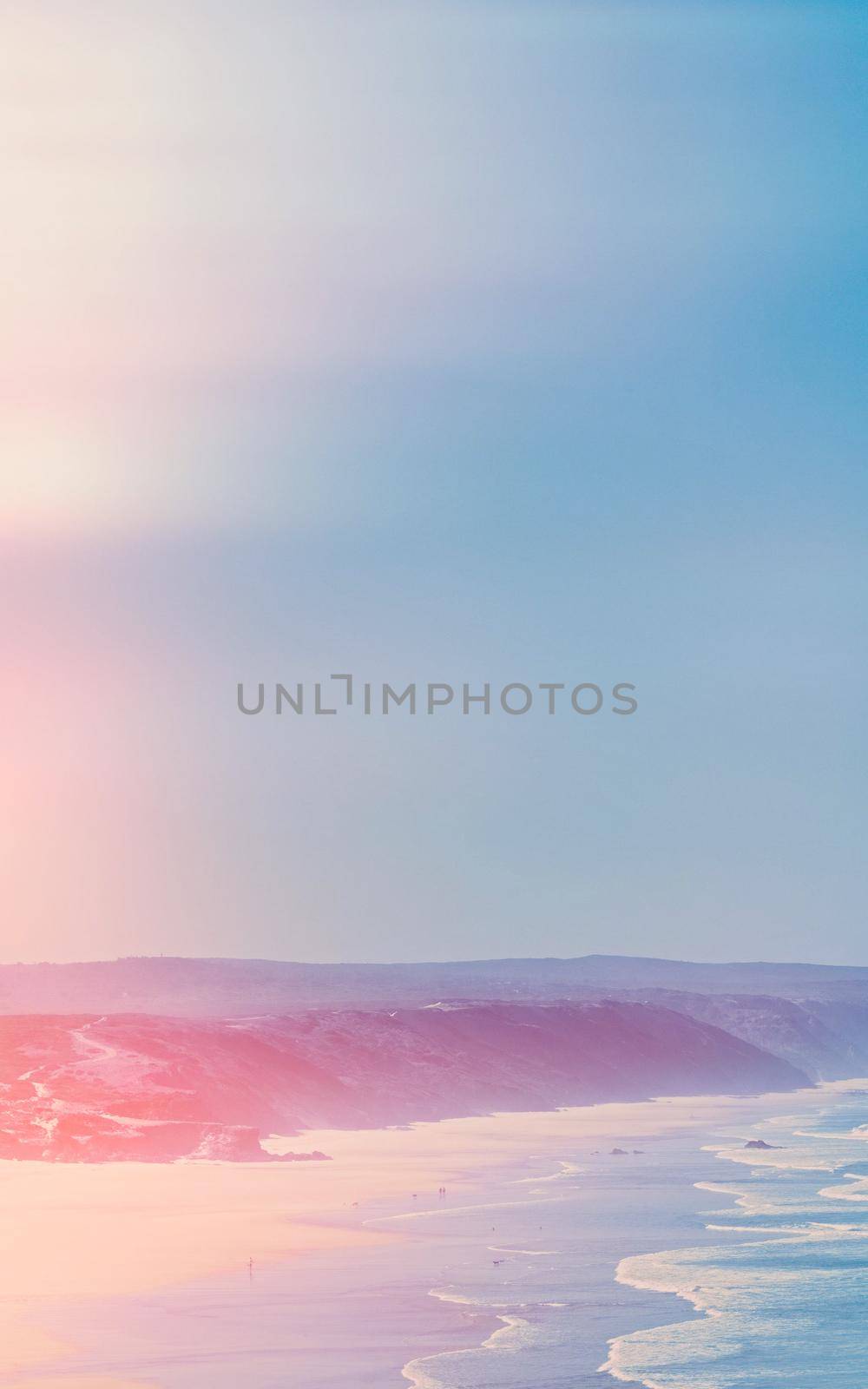 Coastal art print, holiday destination and travel concept - Dreamy ocean coast in summer