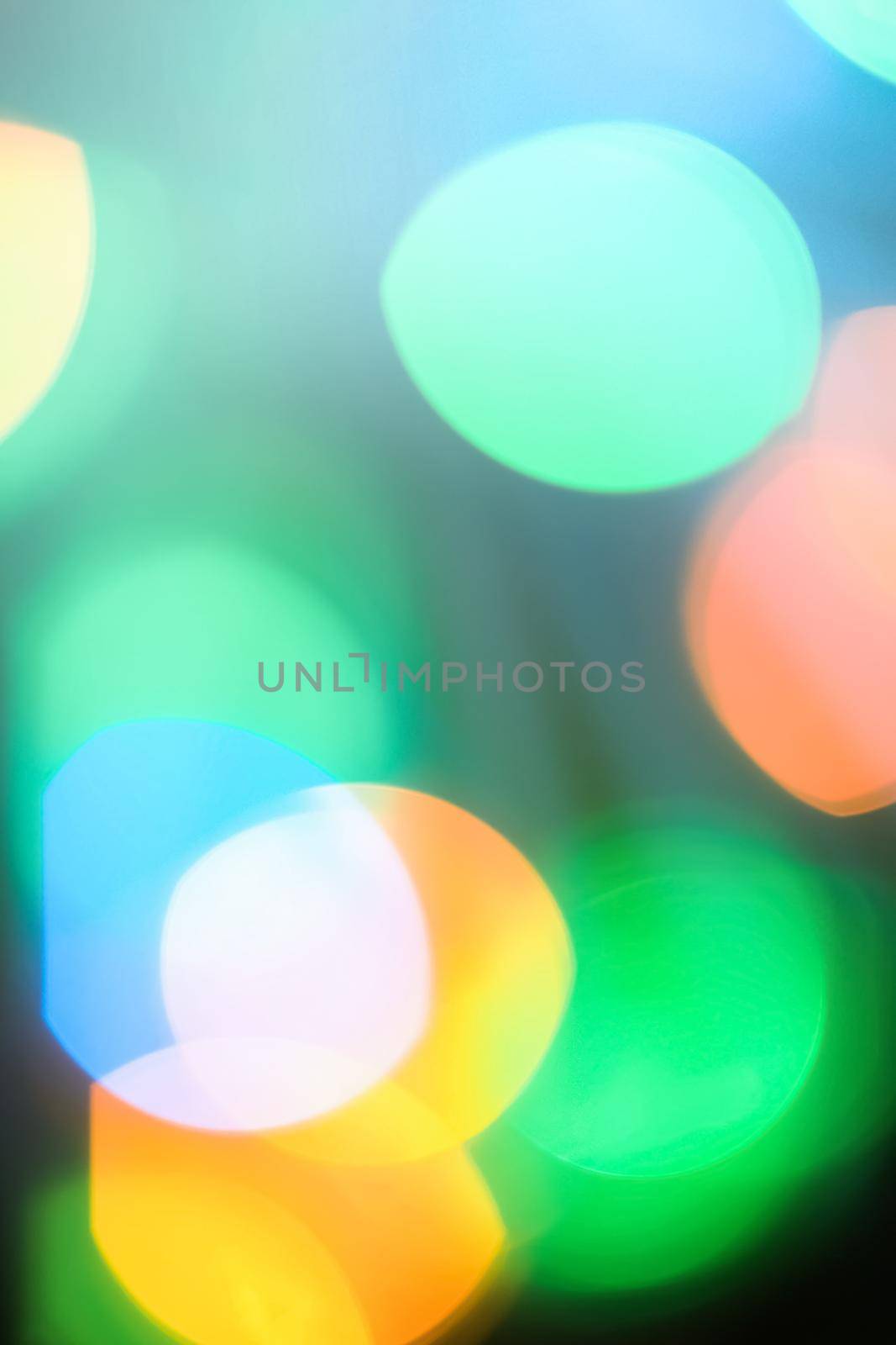 Colorful blurry lights - abstract background, bokeh overlay defocused design concept. Colour your imagination