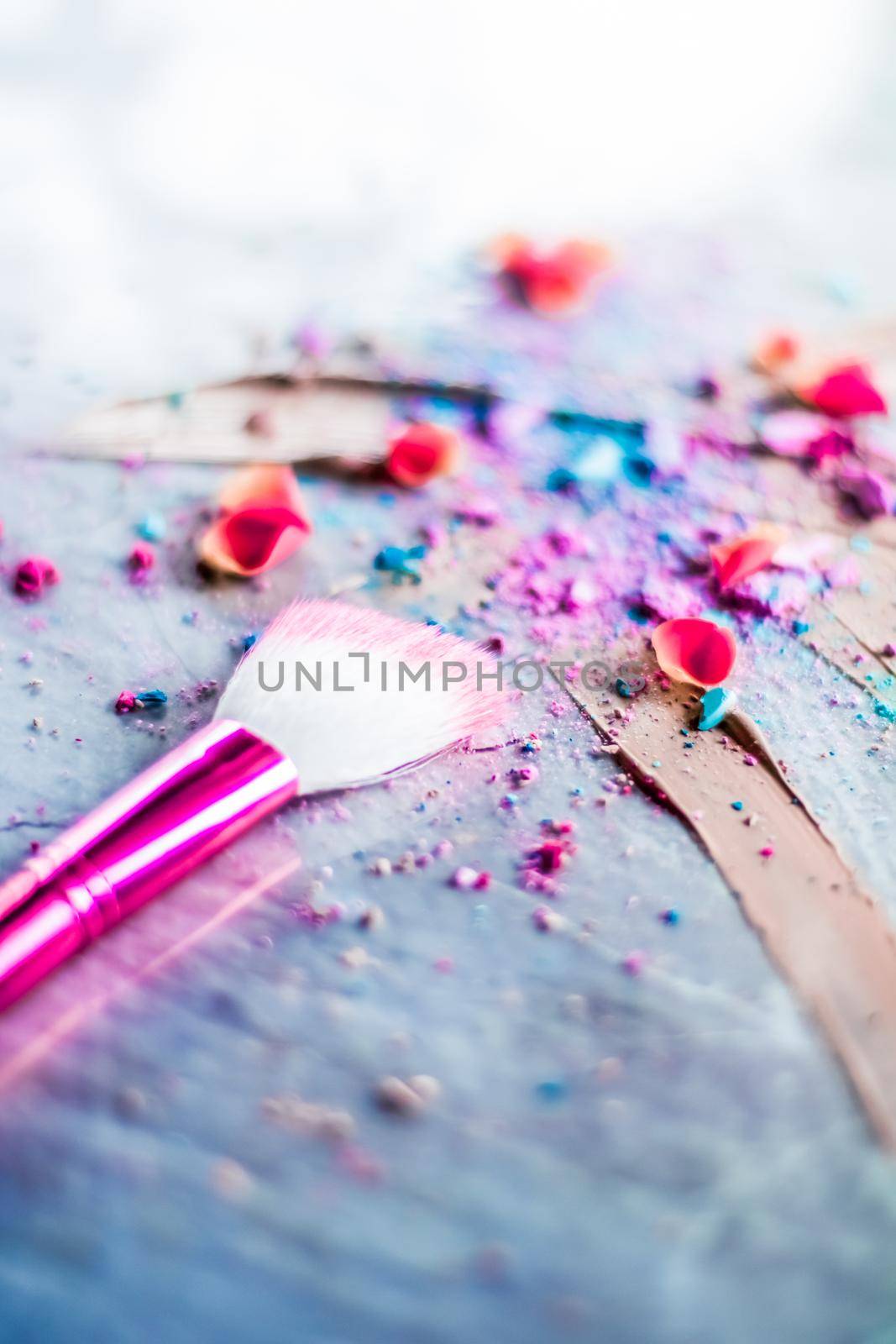 Art of makeup, cosmetic background for beauty, fashion blog and online shop by Anneleven