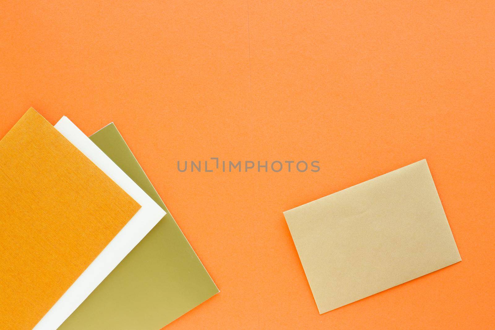 Branding, graphic design and identity template concept - Set of paper stationery for business brand, flatlay mockup