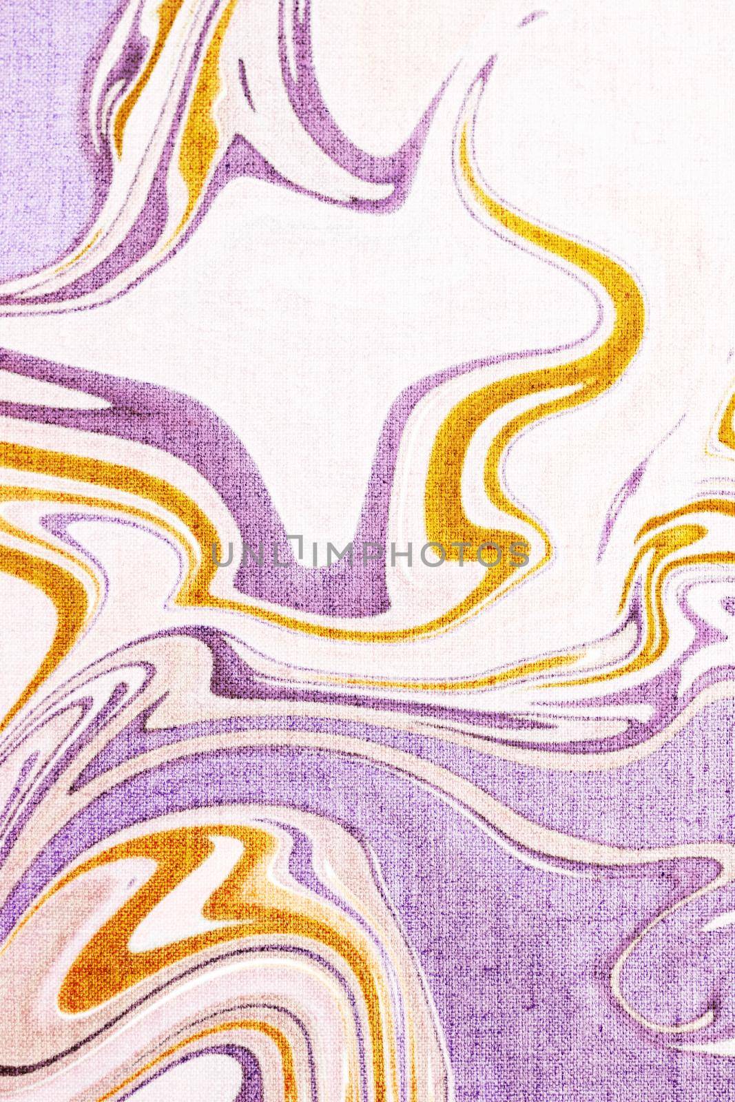 Marble texture textile background, abstract marbling art on canvas by Anneleven