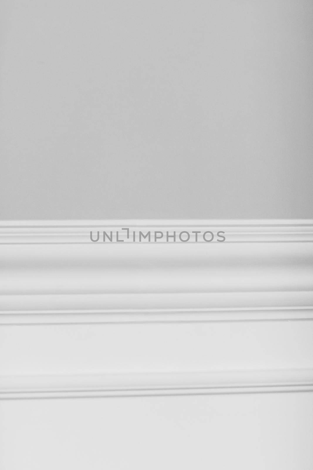 Molding on ceiling detail, interior design and architectural abstract background by Anneleven