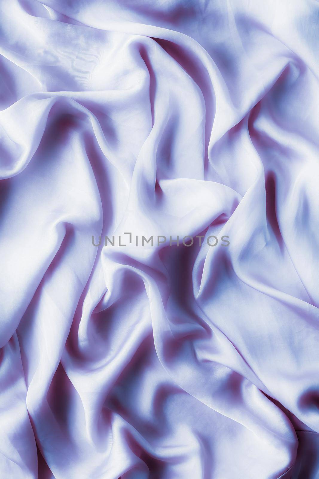 Purple soft silk texture, flatlay background by Anneleven