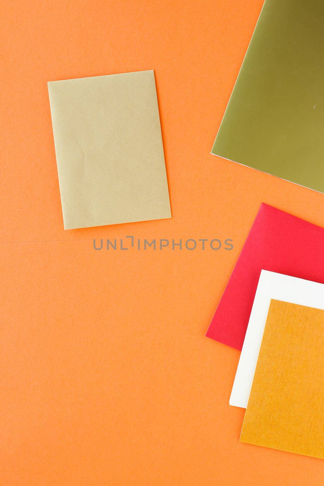 Branding, graphic design and identity template concept - Set of paper stationery for business brand, flatlay mockup