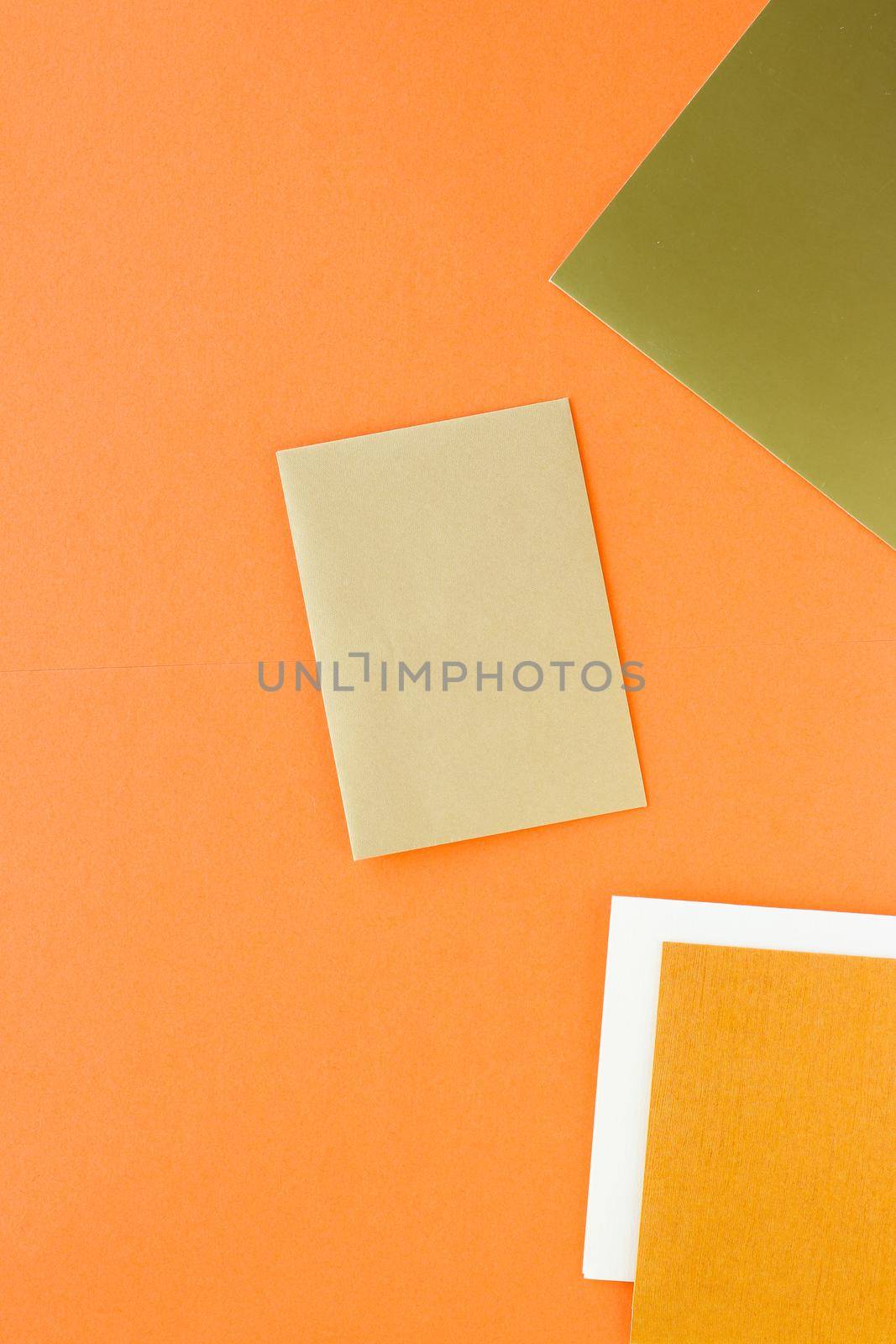 Set of paper stationery for business brand, flatlay mockup by Anneleven