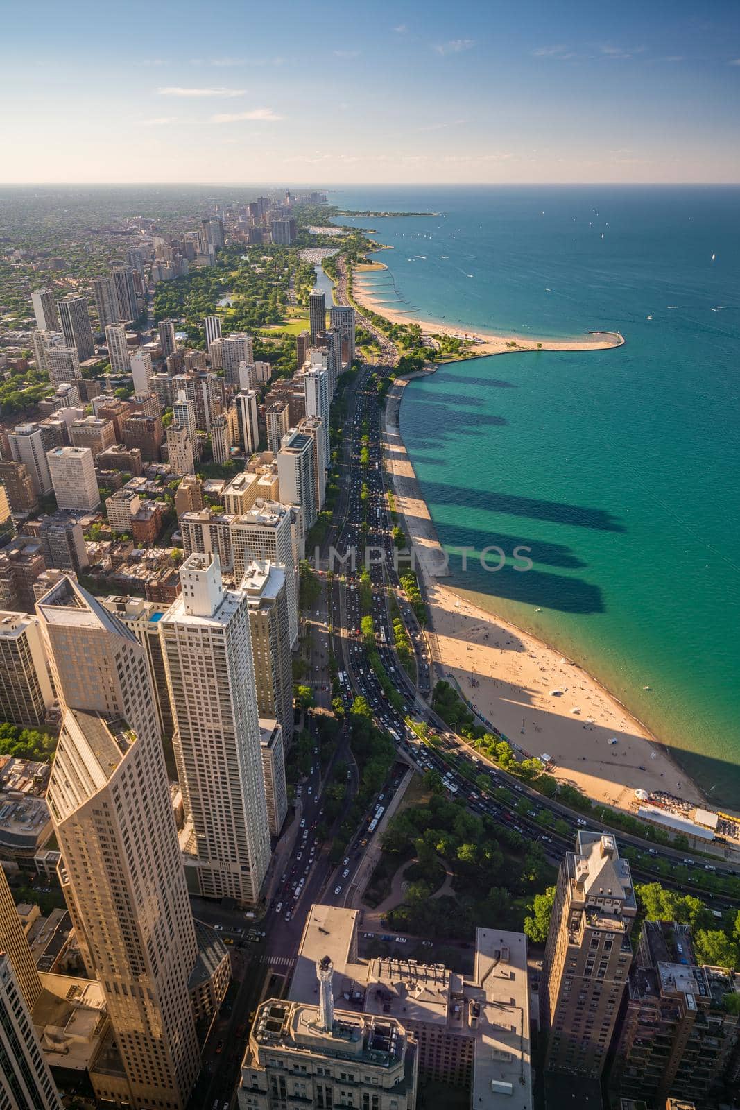 View of downtown Chicago from above by f11photo