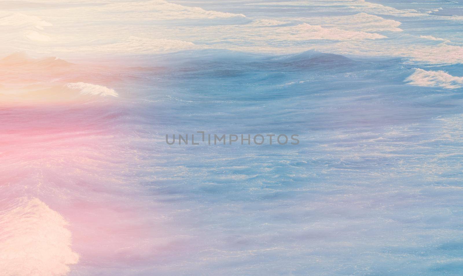 Coastal art print, holiday destination and travel concept - Dreamy ocean coast in summer