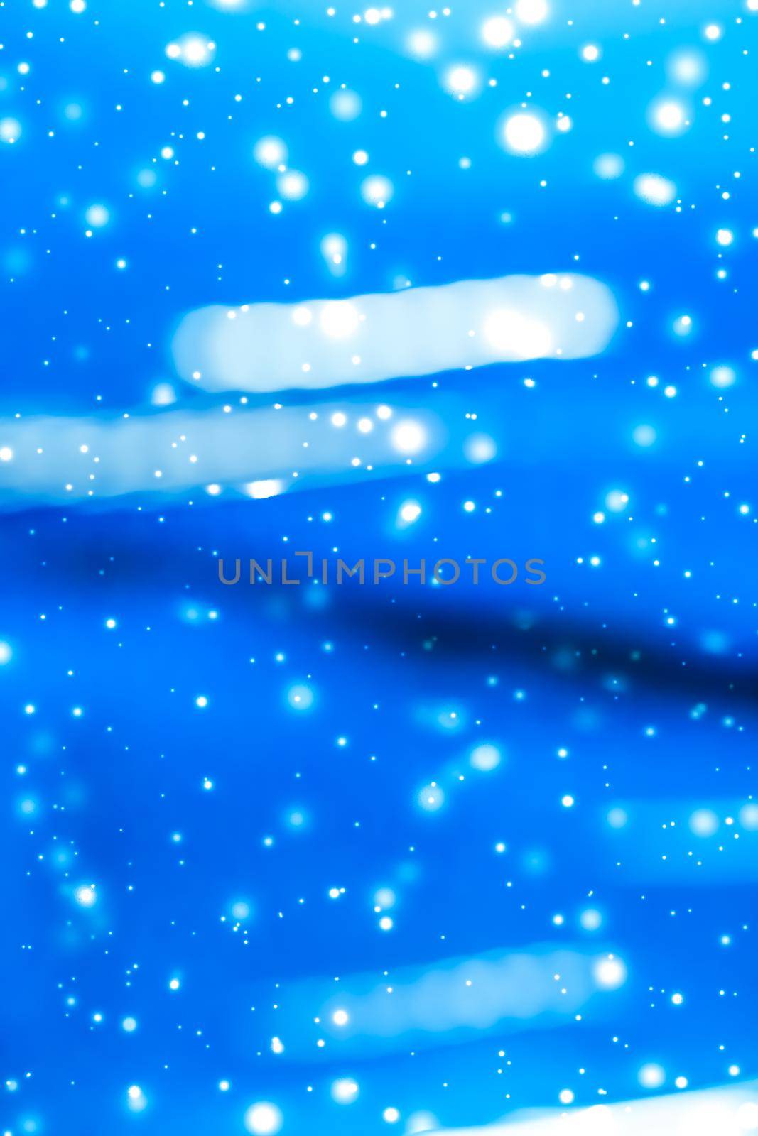 Winter holiday abstract background, glowing snow and magic sparkling shiny glitter by Anneleven