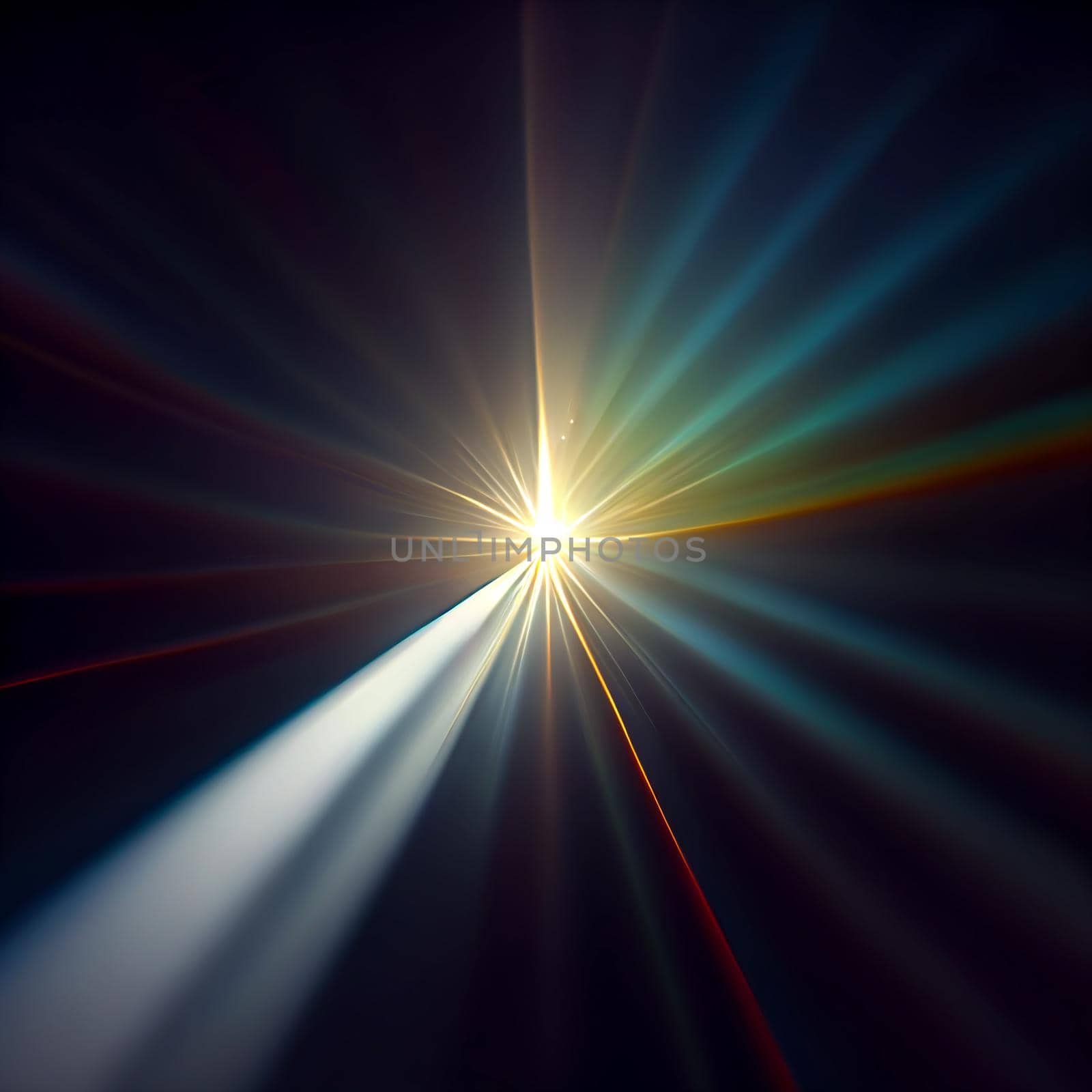 Light Lens flare on black background. Lens flare with bright light isolated with a black background. Used for textures and materials.