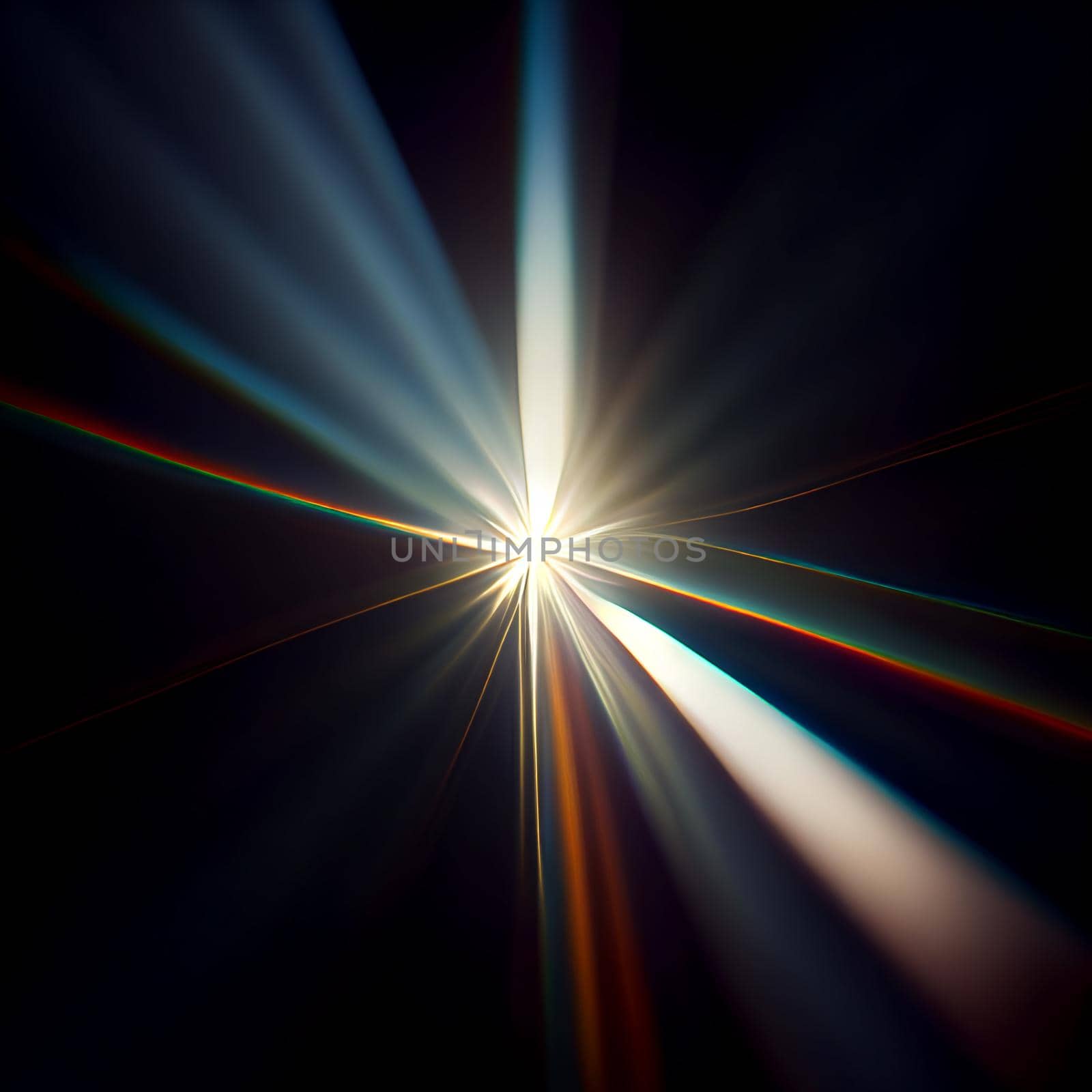 Light Lens flare on black background. Lens flare with bright light isolated with a black background. Used for textures and materials.