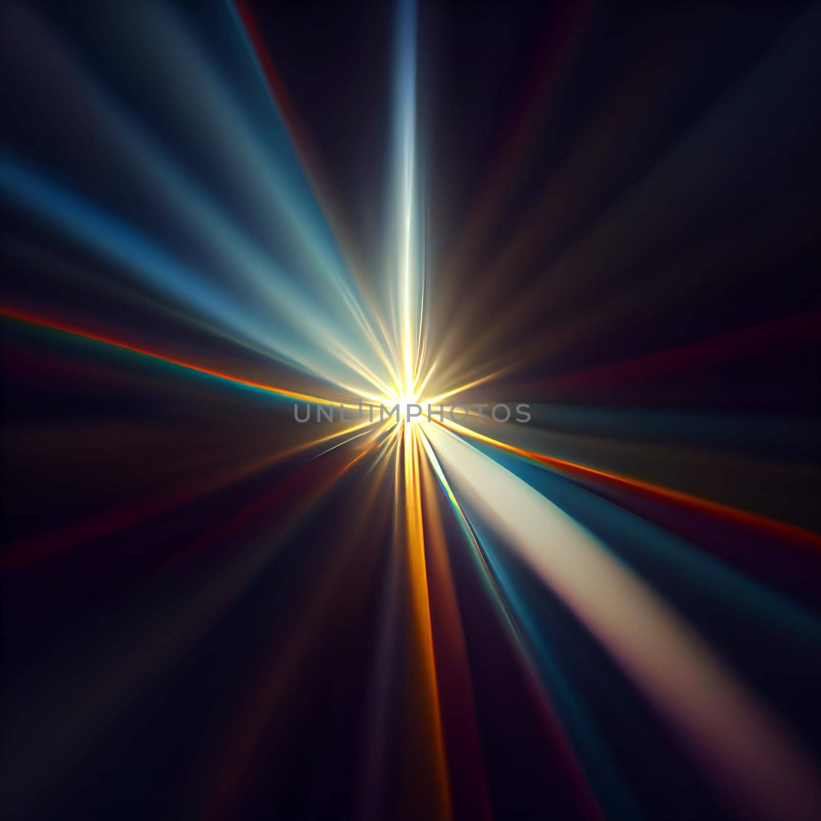 Light Lens flare on black background. Lens flare with bright light isolated with a black background. Used for textures and materials.