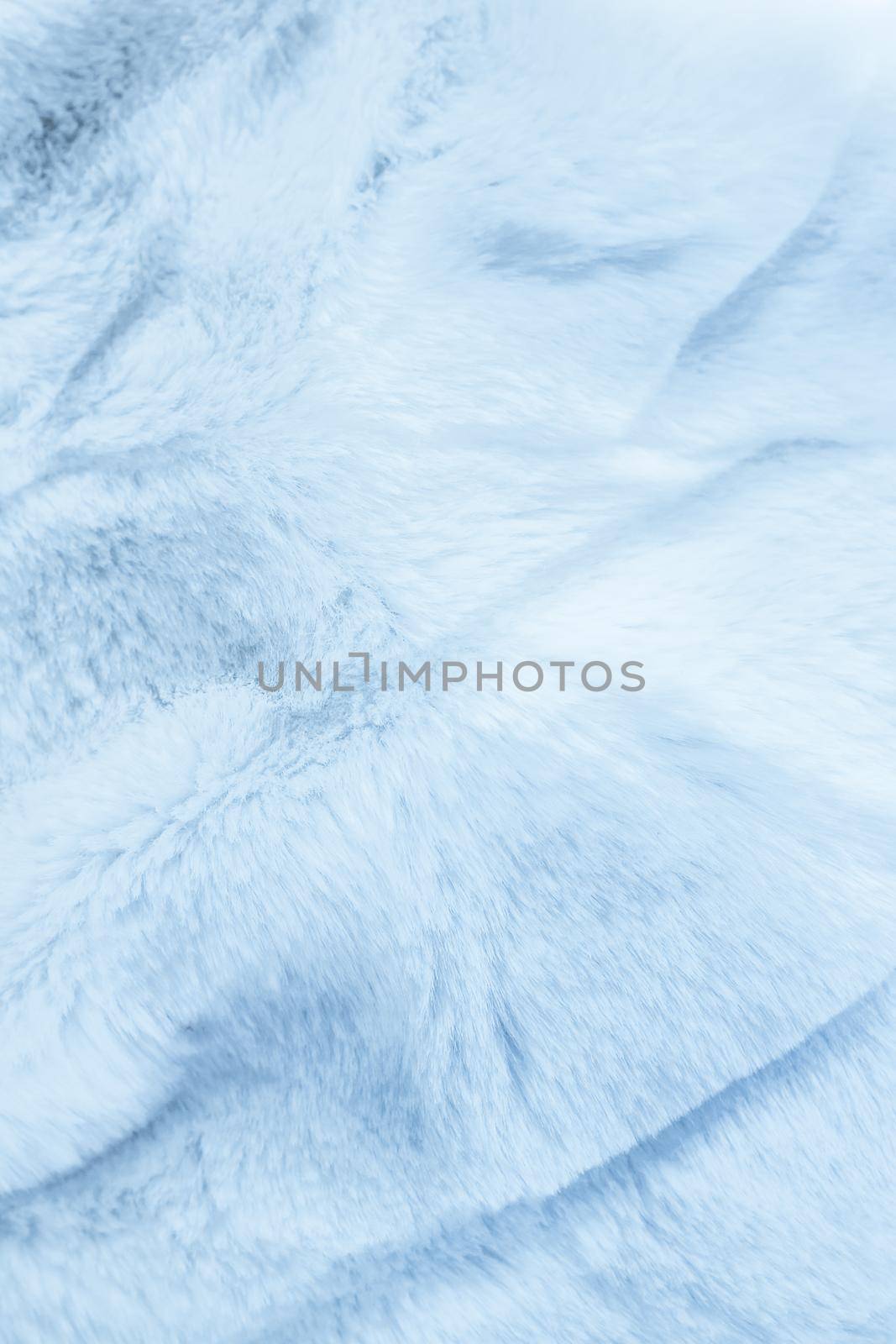 Fashion design, warm winter clothing and vintage material concept - Luxury blue fur coat texture background, artificial fabric detail