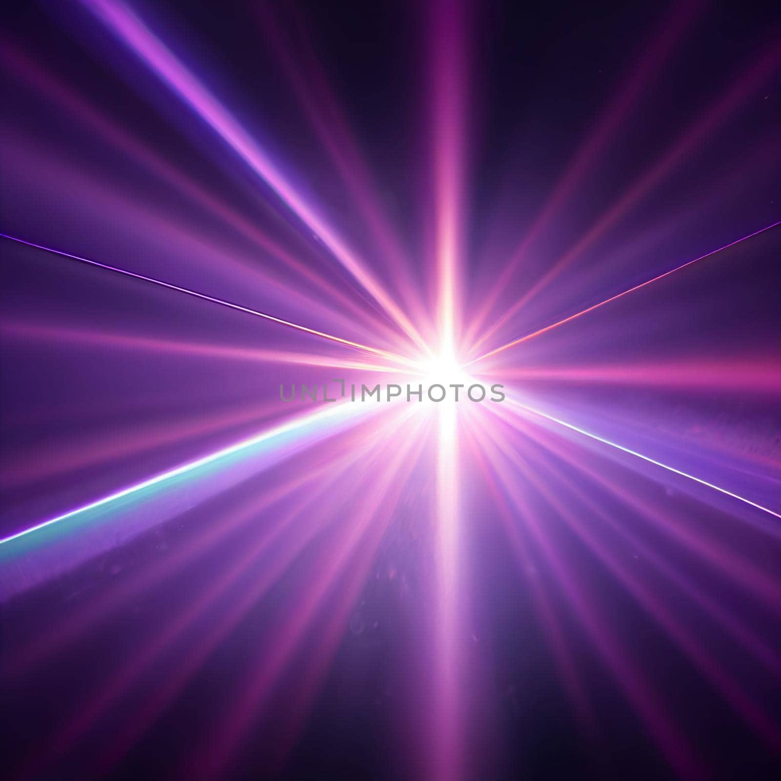 Purple Light Lens flare on black background. Lens flare with bright light isolated with a black background. Used for textures and materials.