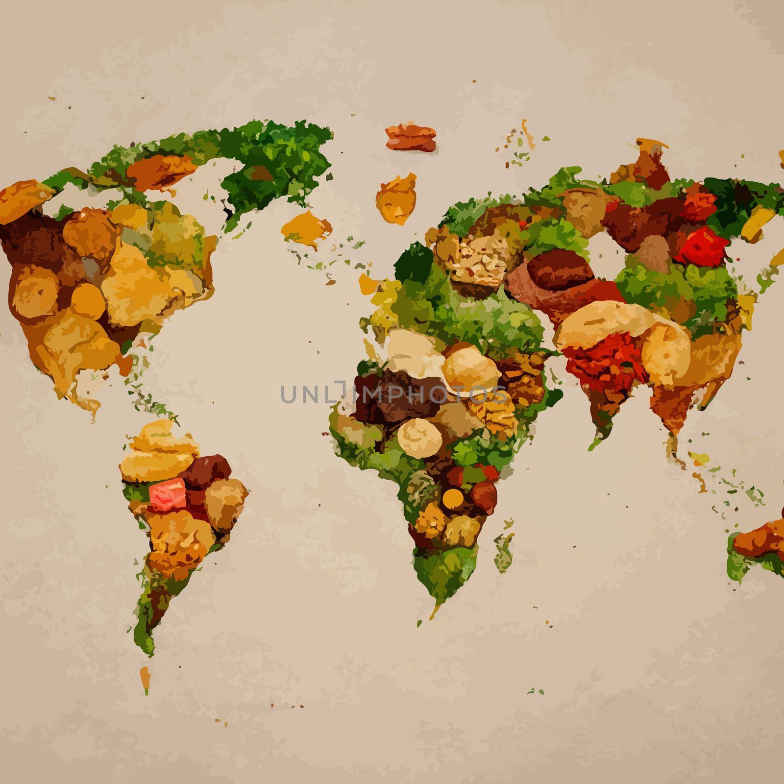 illustration world food day concept, international world food day.