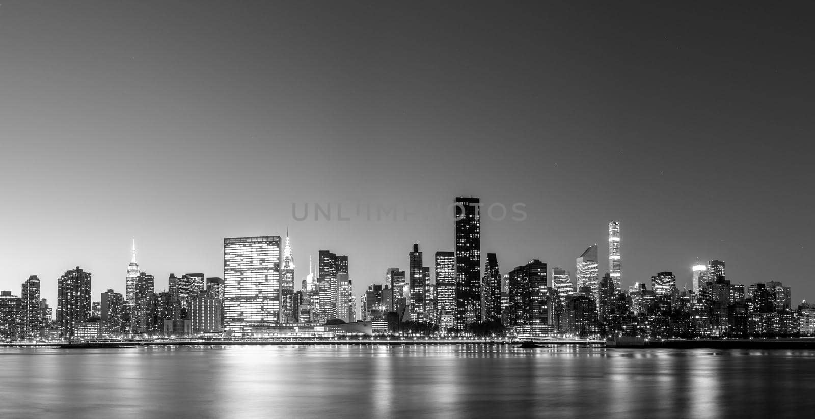 Midtown Manhattan skyline panoramic view by oliverfoerstner